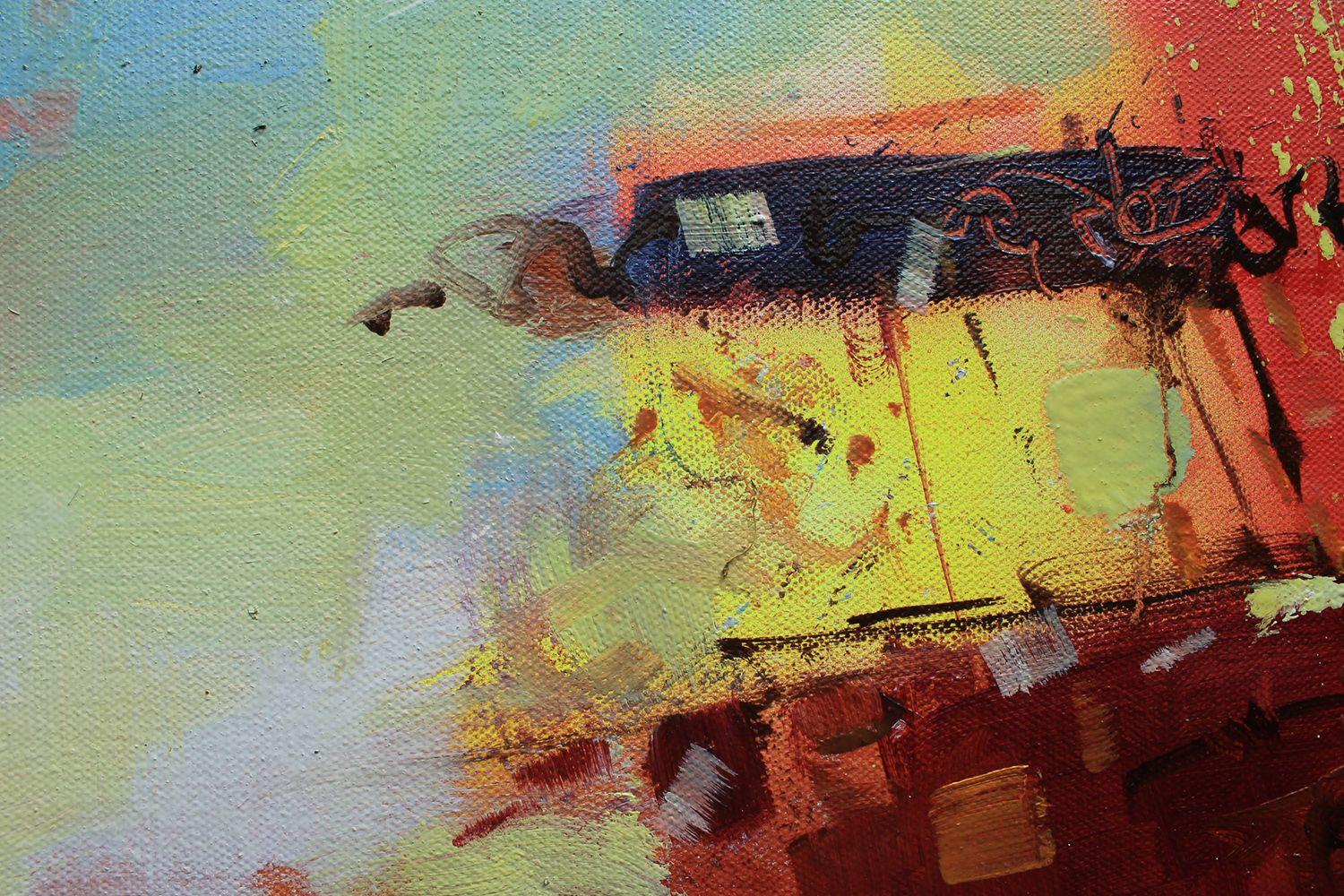 Summer noon, Painting, Oil on Canvas For Sale 1