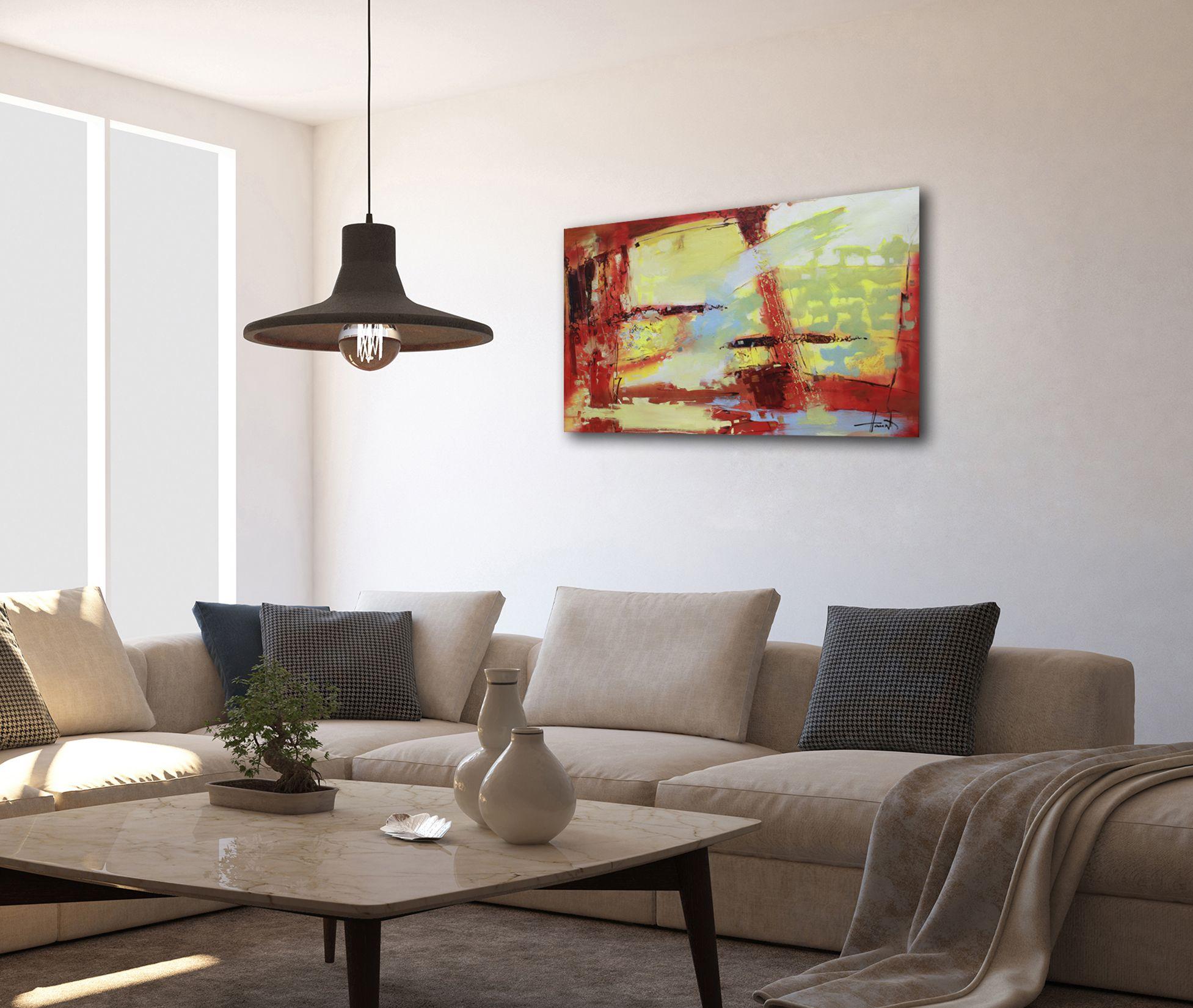 Summer noon, Painting, Oil on Canvas For Sale 4