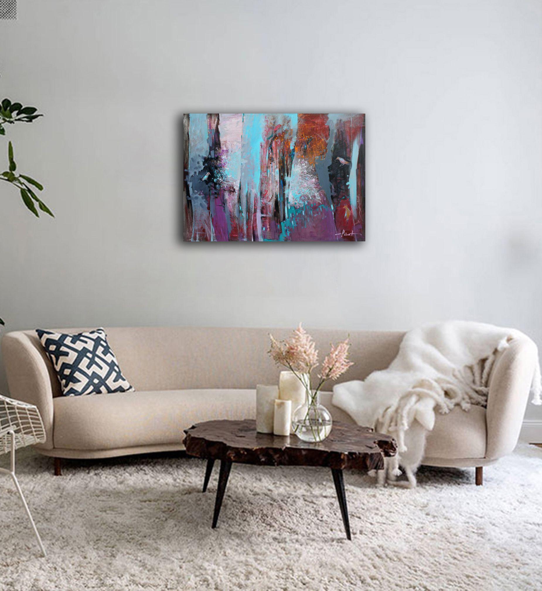 Trio, Painting, Oil on Canvas For Sale 3