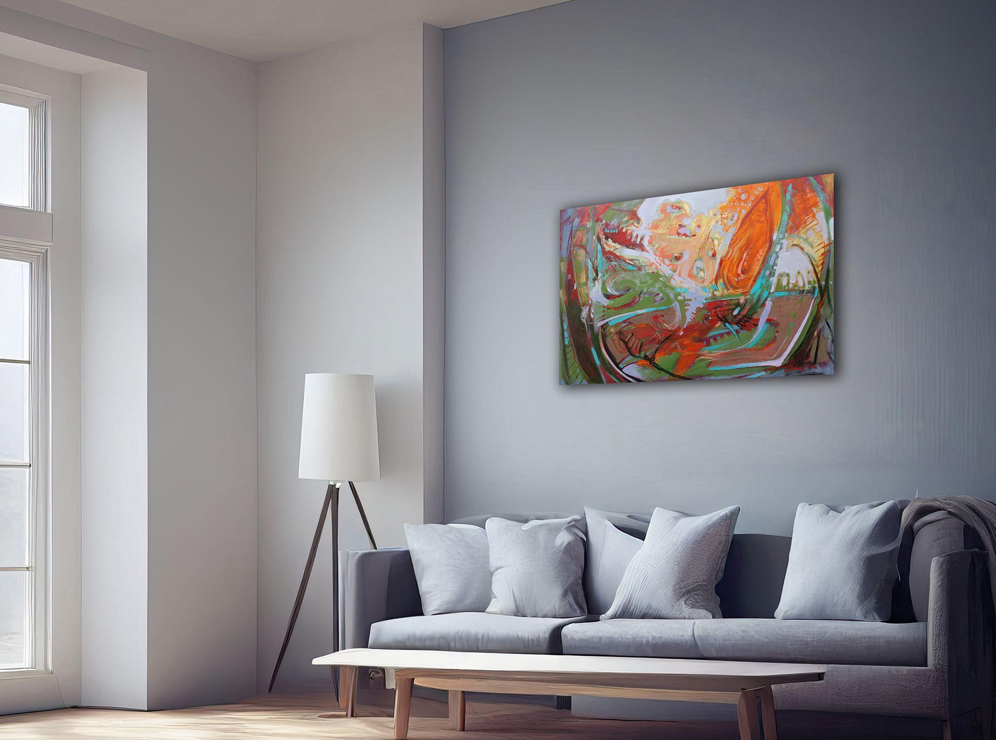 Willkommen in meinem Kopf, Gemälde, Öl auf Leinwand im Angebot 2