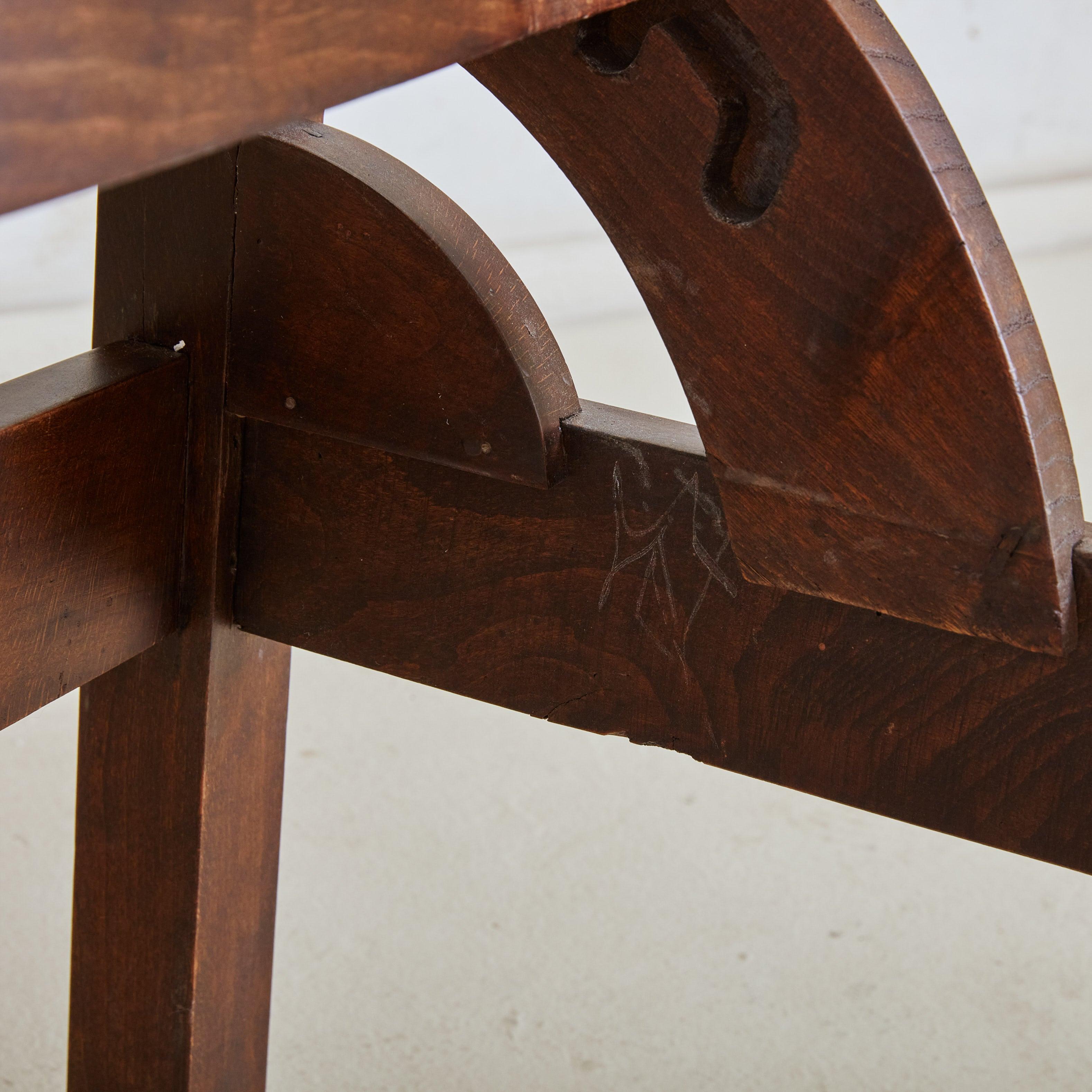 Hendaye' Walnut + Cane Armchair by Pierre Dariel, France 1930s In Excellent Condition For Sale In Chicago, IL