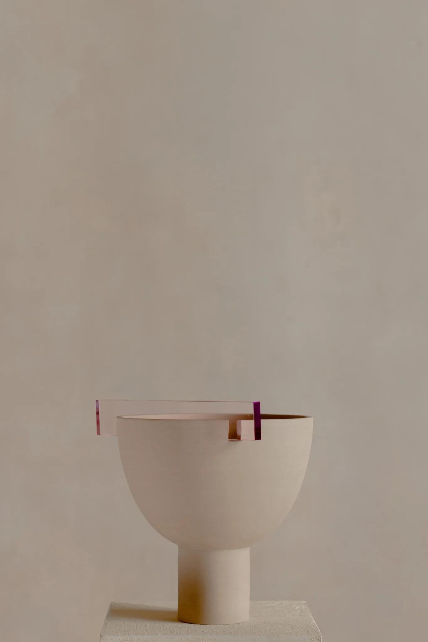 Post-Modern Hender Model 2 Large Pink Bowl by Eter Design For Sale