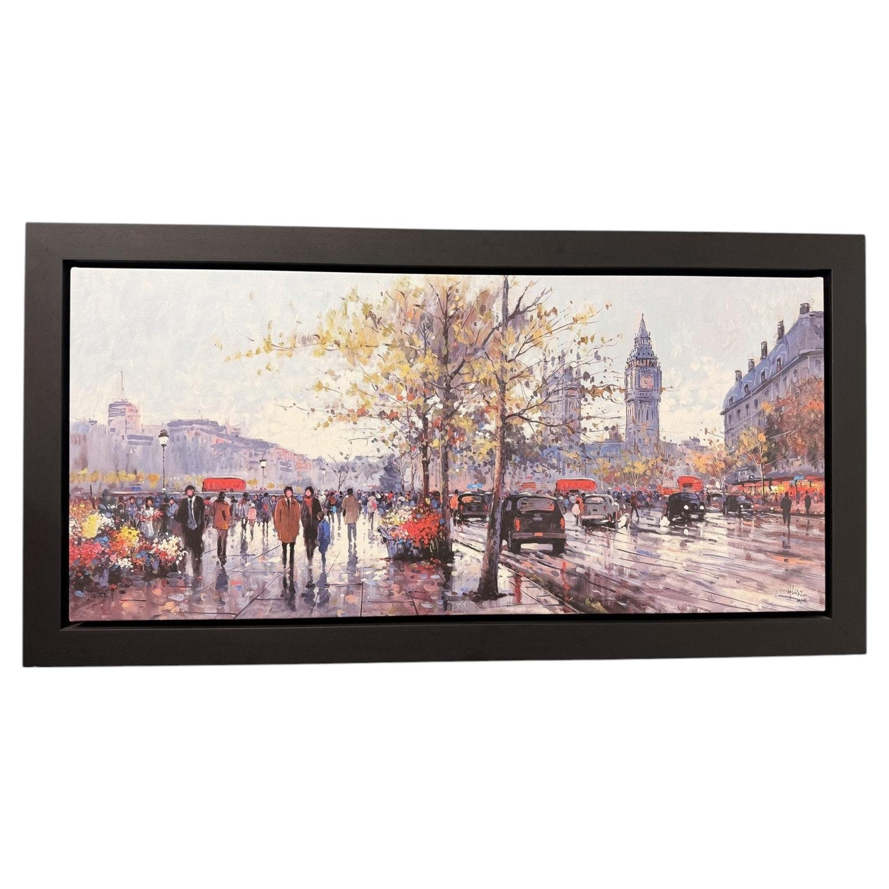 Henderson Cisz 'South Bank Central' Signed Limited Edition Box Canvas 49/195 For Sale