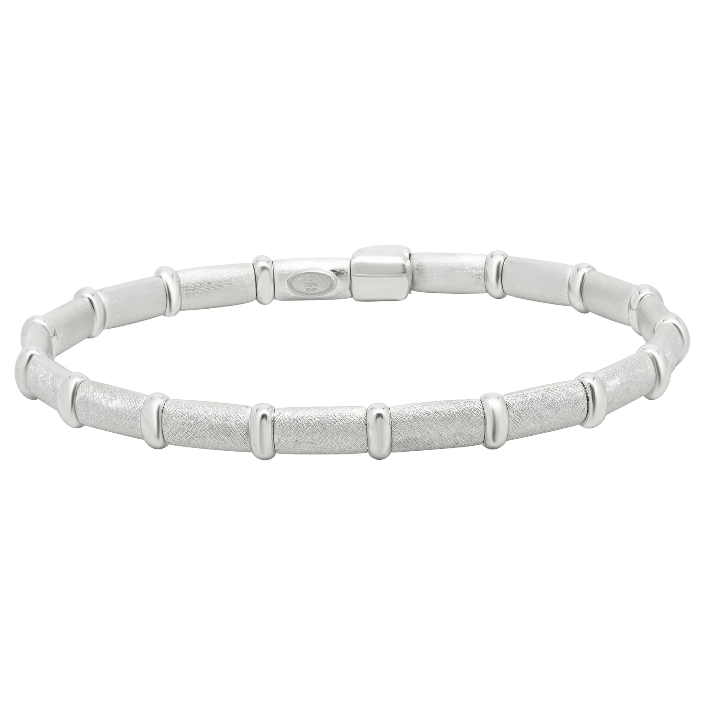 Bracciale Henderson Legacy in oro 18kw, argento sterling e smalto argentato in vendita