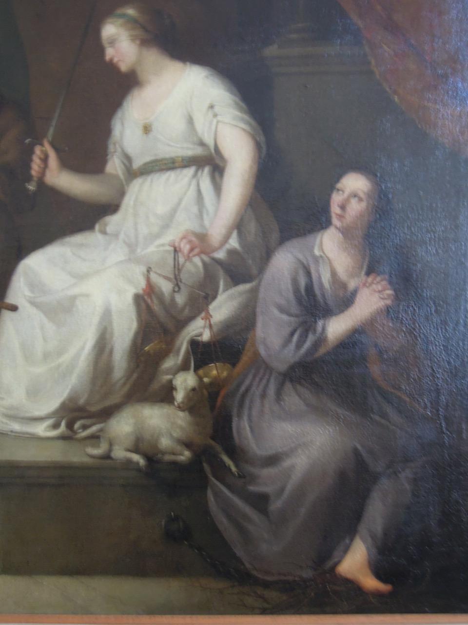 Hendrick Bloemaert, Allegory of Justitia, Justice, signed, dated, Old Master For Sale 4
