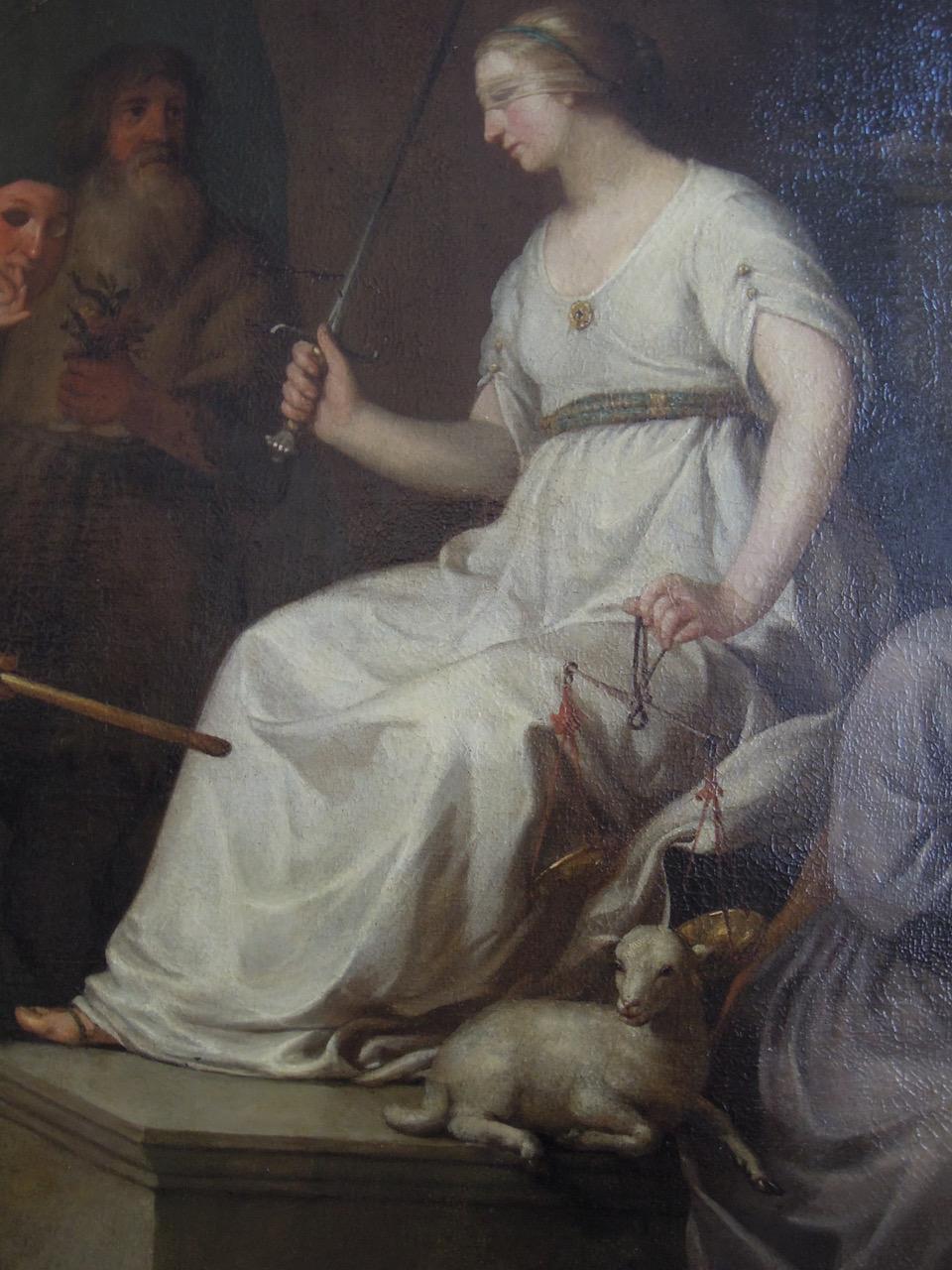 Hendrick Bloemaert, Allegory of Justitia, Justice, signed, dated, Old Master For Sale 7