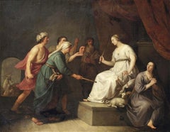 Hendrick Bloemaert, Allegory of Justitia, Justice, signed, dated, Old Master