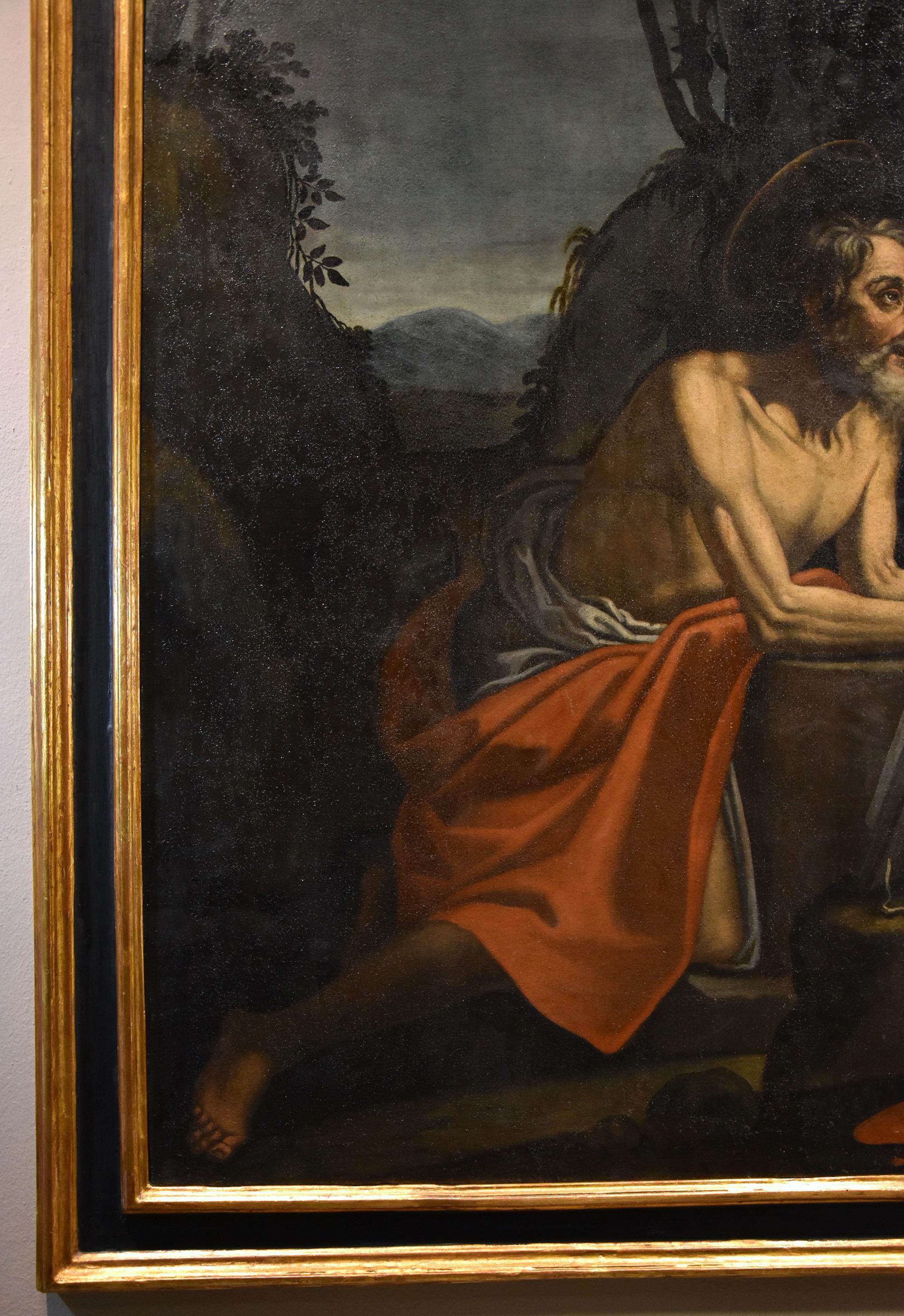 San Jerónimo De Somer Pintura Óleo sobre lienzo Siglo XVII Antiguo maestro Arte flamenco en venta 13