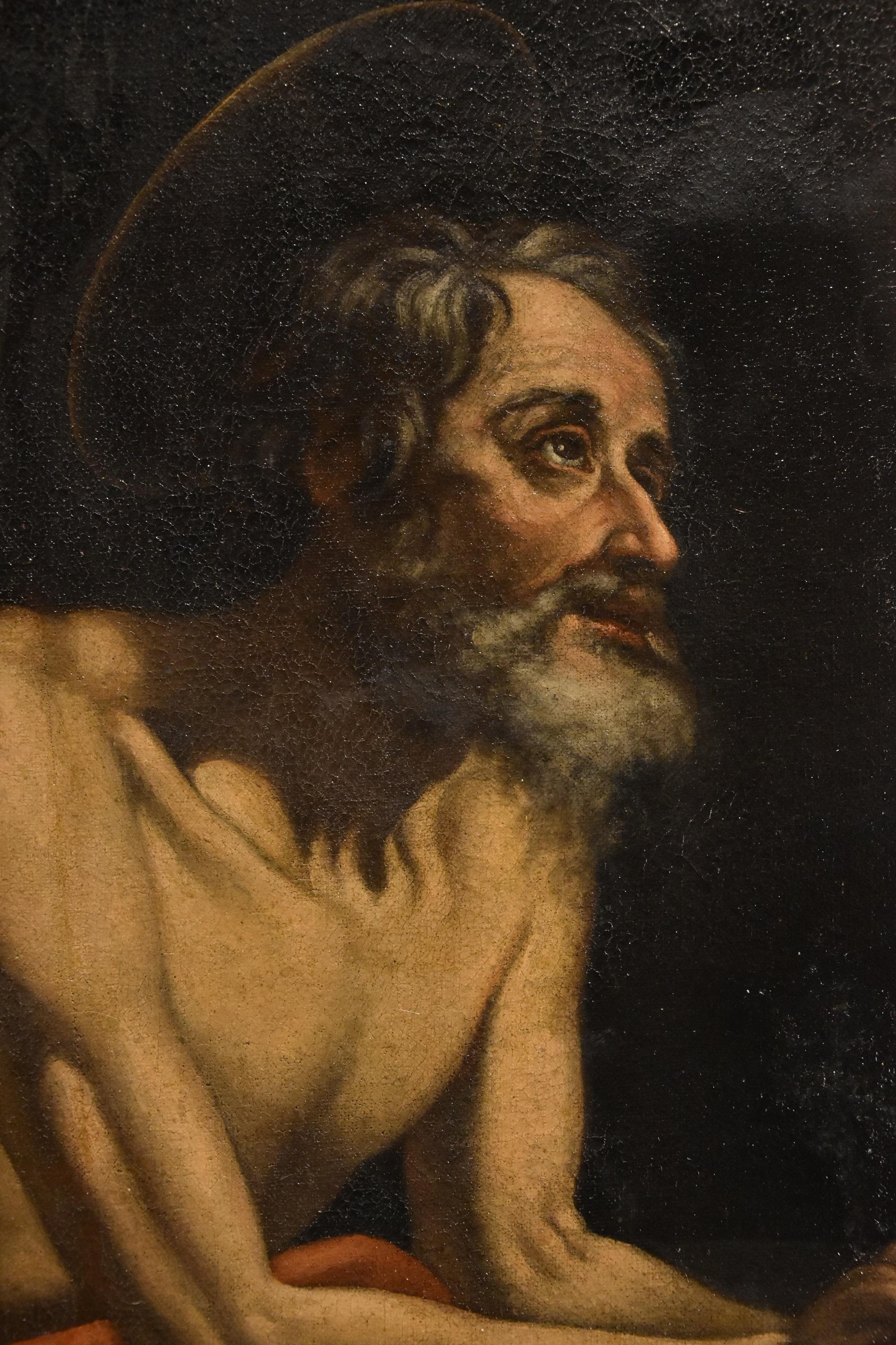 San Jerónimo De Somer Pintura Óleo sobre lienzo Siglo XVII Antiguo maestro Arte flamenco en venta 14