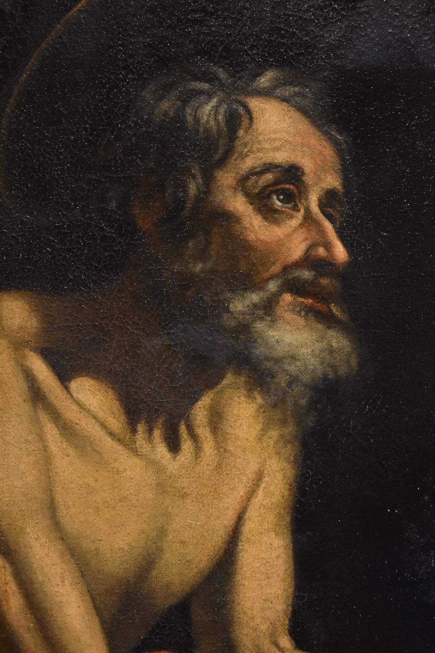 San Jerónimo De Somer Pintura Óleo sobre lienzo Siglo XVII Antiguo maestro Arte flamenco en venta 15