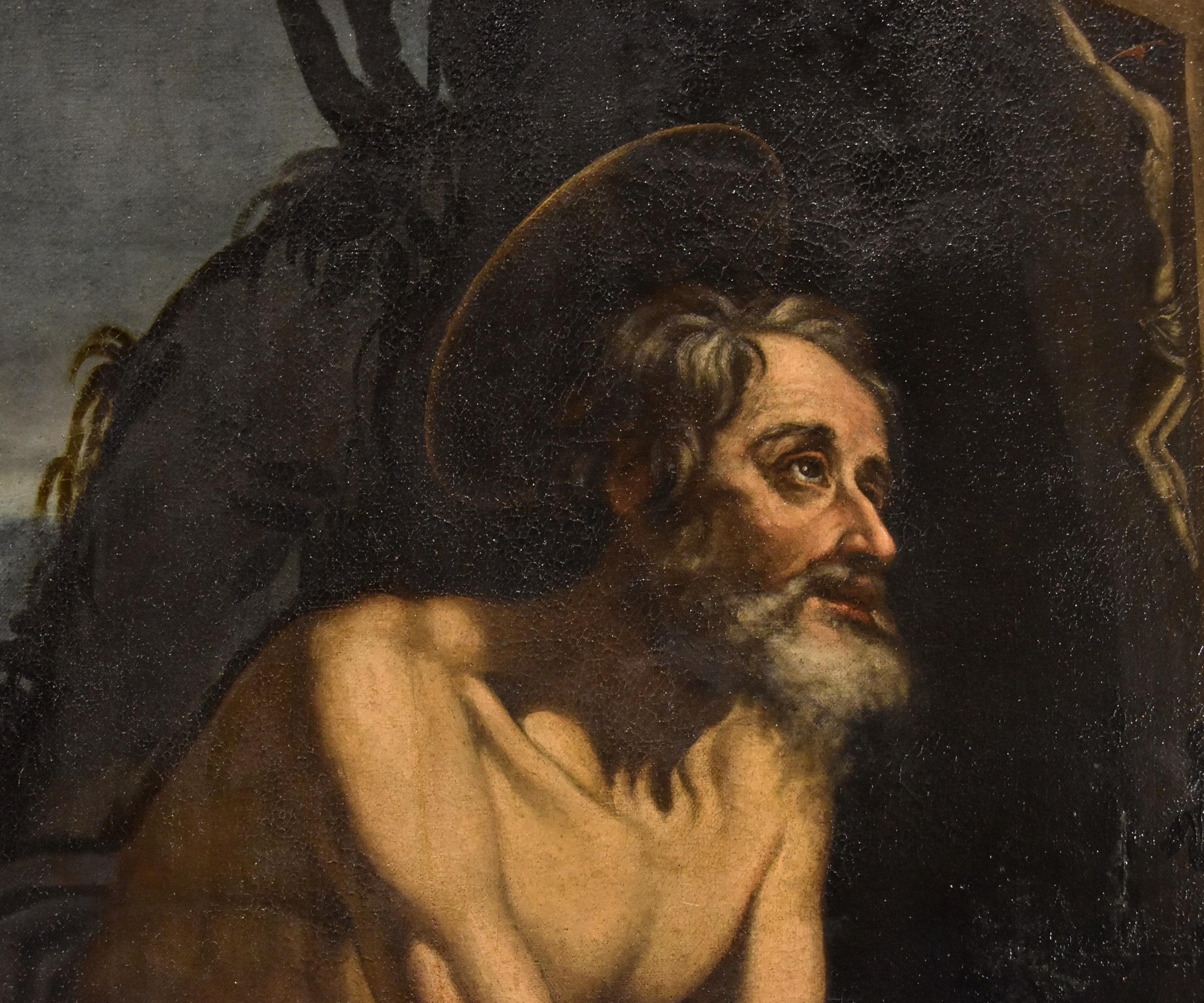 San Jerónimo De Somer Pintura Óleo sobre lienzo Siglo XVII Antiguo maestro Arte flamenco en venta 16