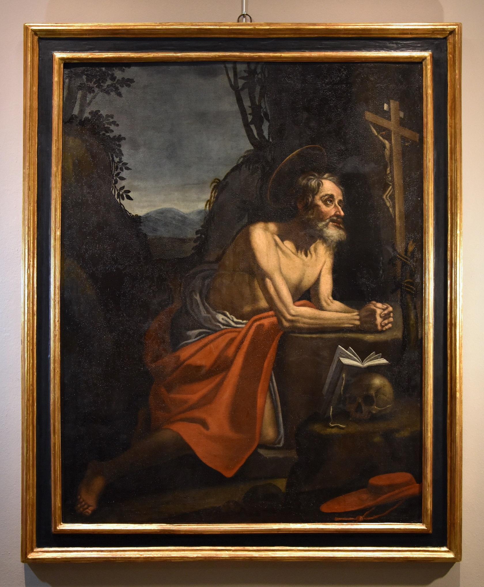 San Jerónimo De Somer Pintura Óleo sobre lienzo Siglo XVII Antiguo maestro Arte flamenco - Painting Antiguos maestros de Hendrick De Somer (lokeren 1602 - Naples 1655)