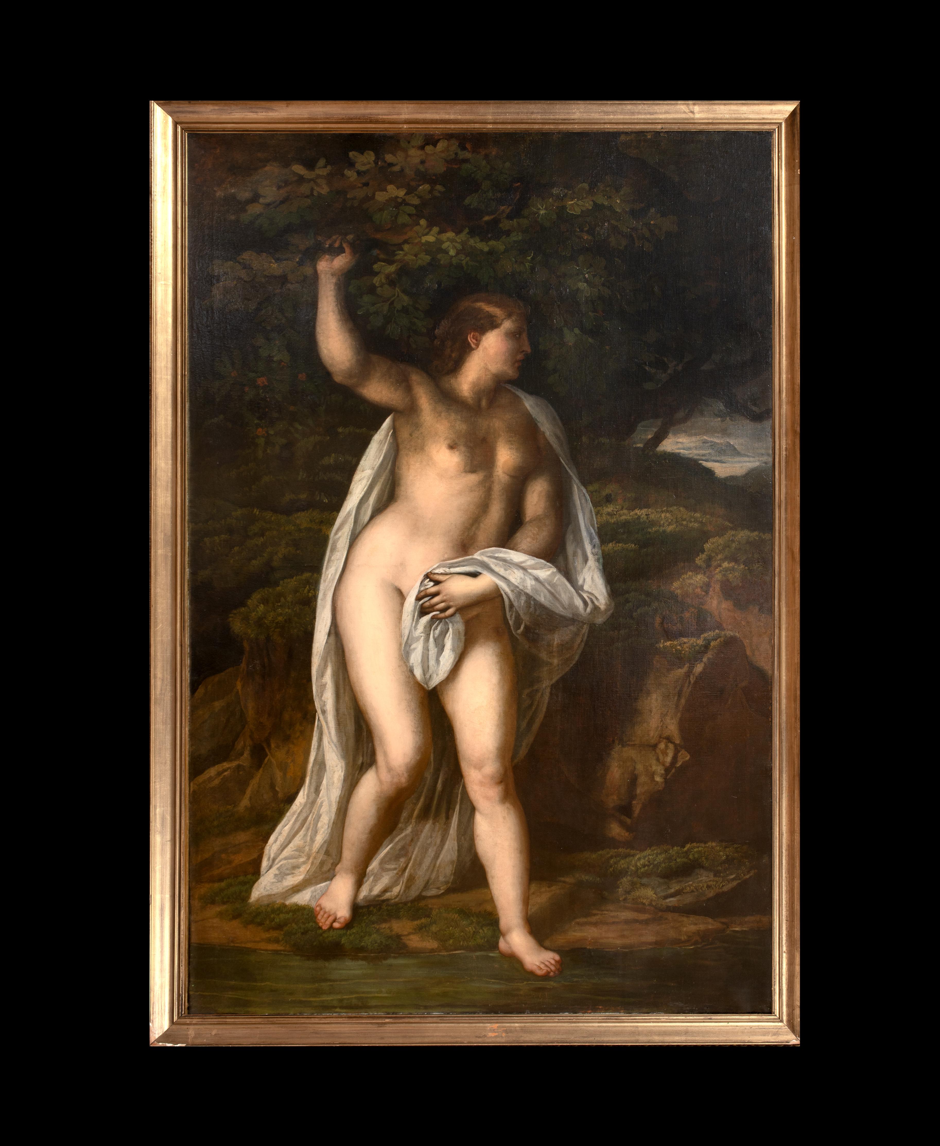 Eurydice, 16e siècle  Atelier de HENDRICK GOLTZIUS (1558-1617) - Marron Portrait Painting par Hendrick Goltzius