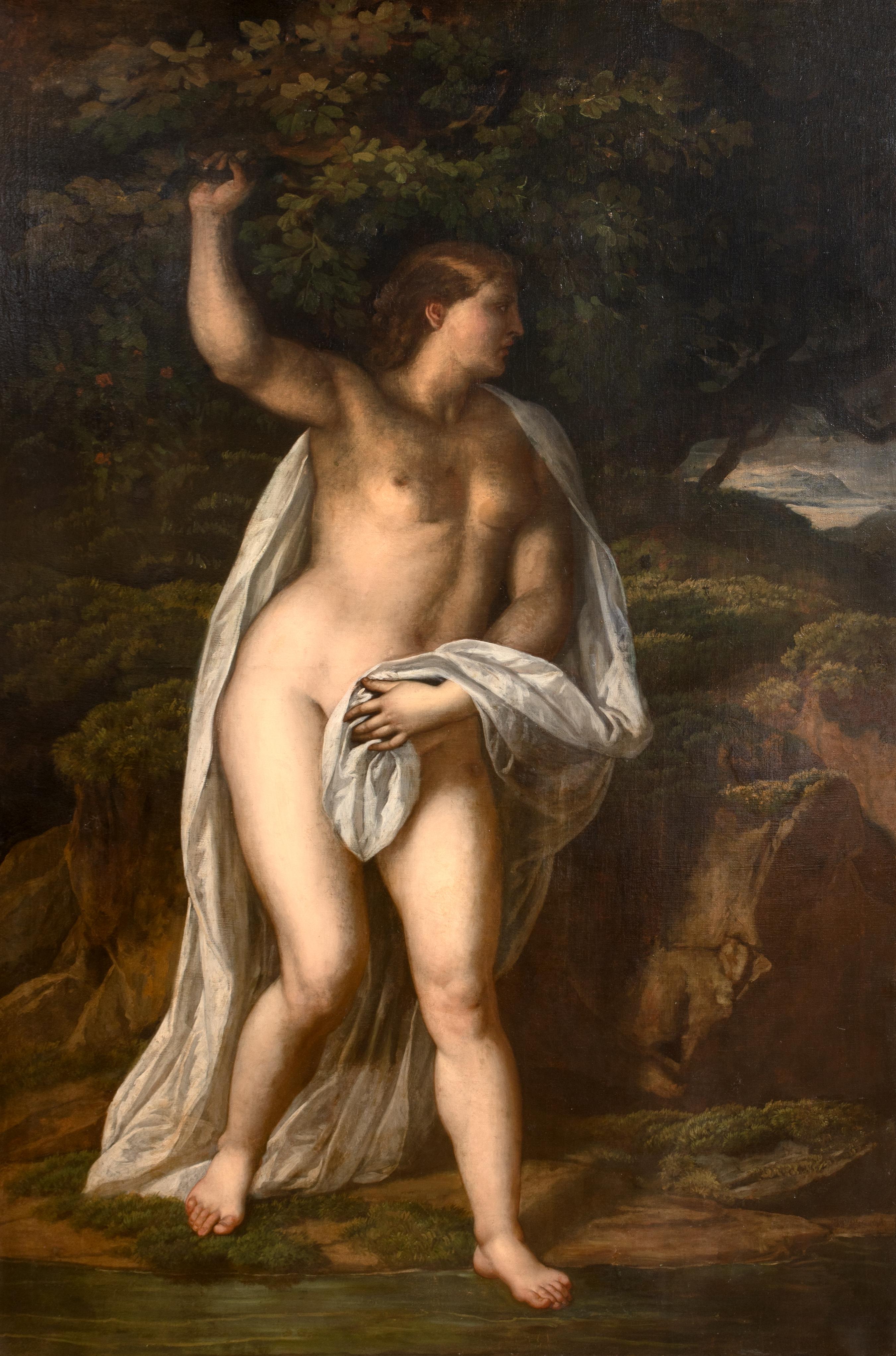 Eurydice, 16e siècle

Atelier de HENDRICK GOLTZIUS (1558-1617)

Immense représentation d'Eurydice de l'école hollandaise/allemande du XVIe siècle, huile sur toile. Représentation à grande échelle d'Eurydice, l'une des divinités de la nature