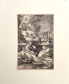 Agony in the Garden (Christ on the Mount of Olives); Plate 2 from The Passion
