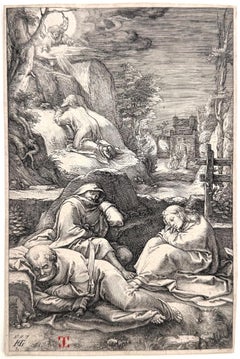 Agony in the Garden (Christ on the Mount of Olives); Plate 2 from The Passion