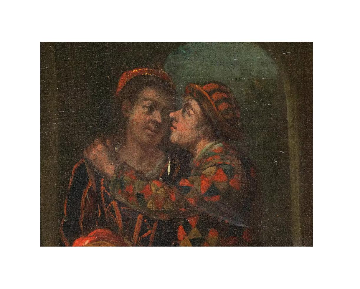 17th-18th Century By Hendrick Govaerts Genre Scene Oil on Canvas For Sale 3