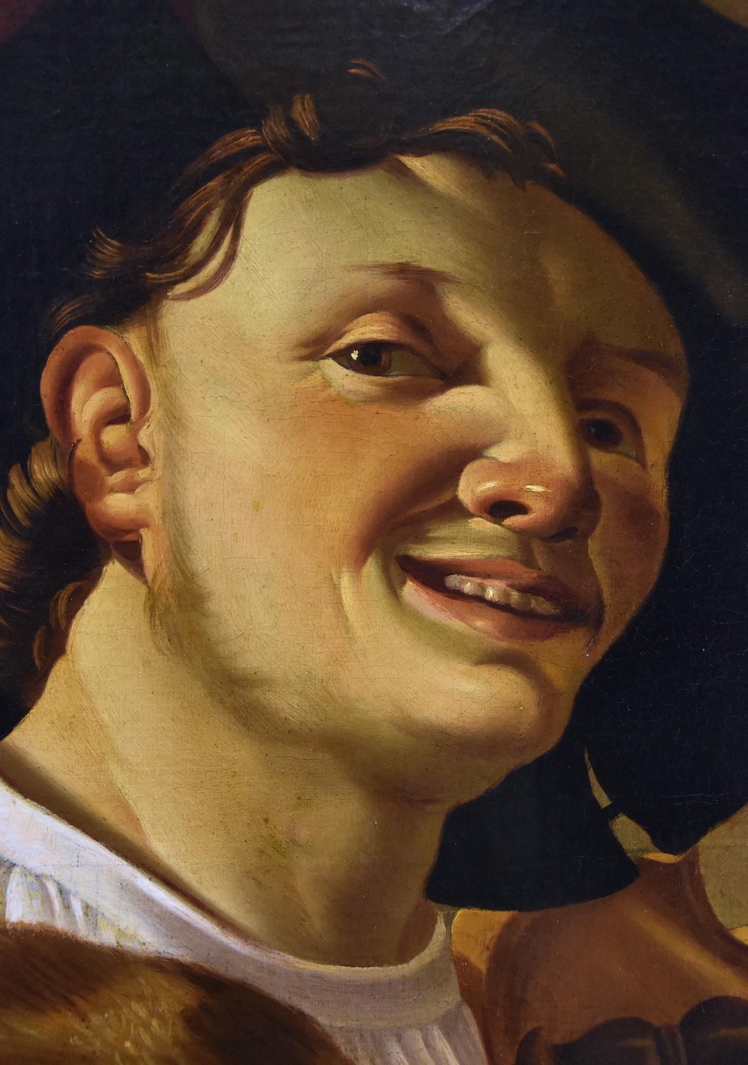 Geigenspieler Ter Brugghen Gemälde Öl auf Leinwand 17. Jahrhundert flämischer Altmeister im Angebot 8