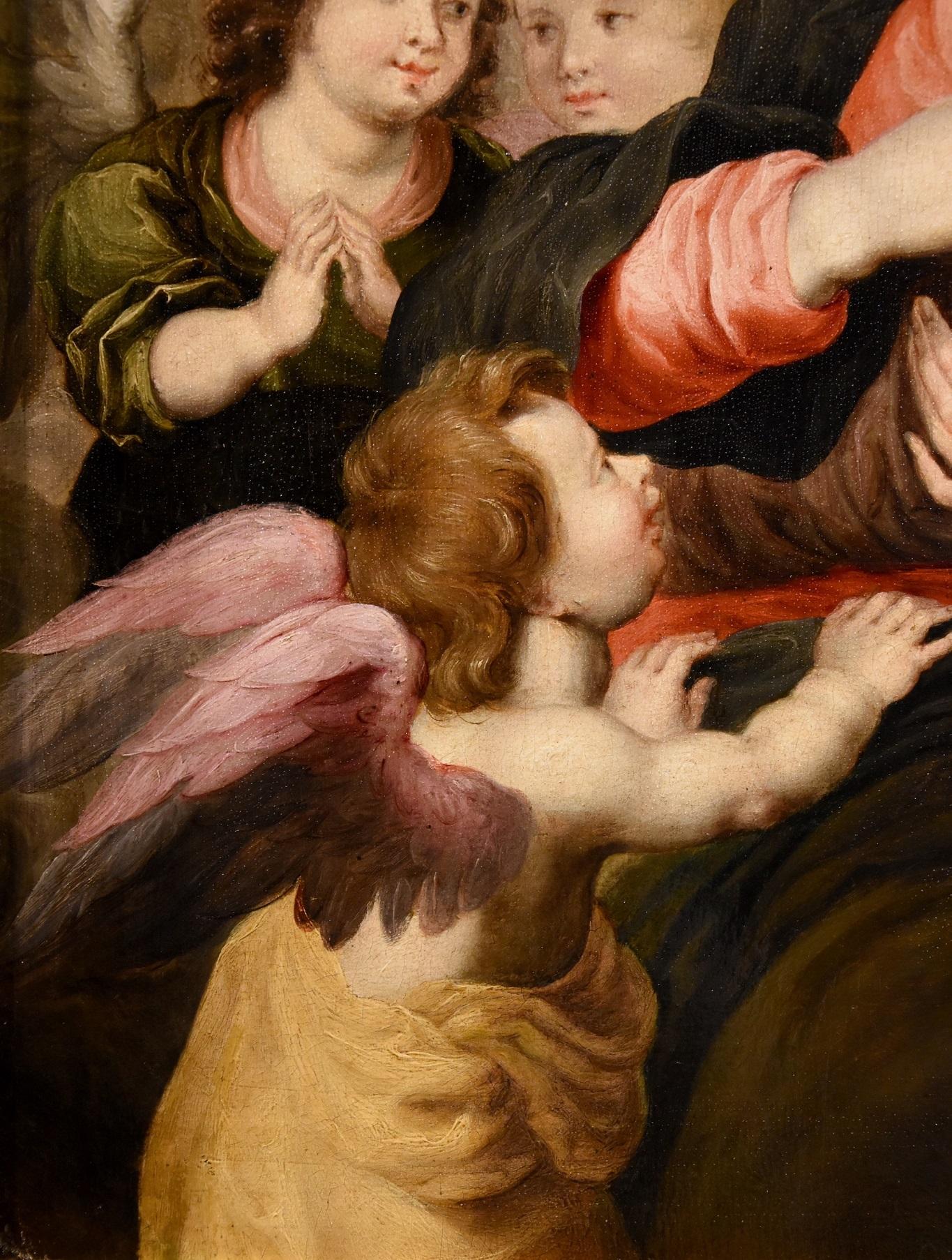 Madonna Angels Van Balen, Gemälde, Öl auf Tisch, Alter Meister, 16./17. Jahrhundert, Flämisch im Angebot 7
