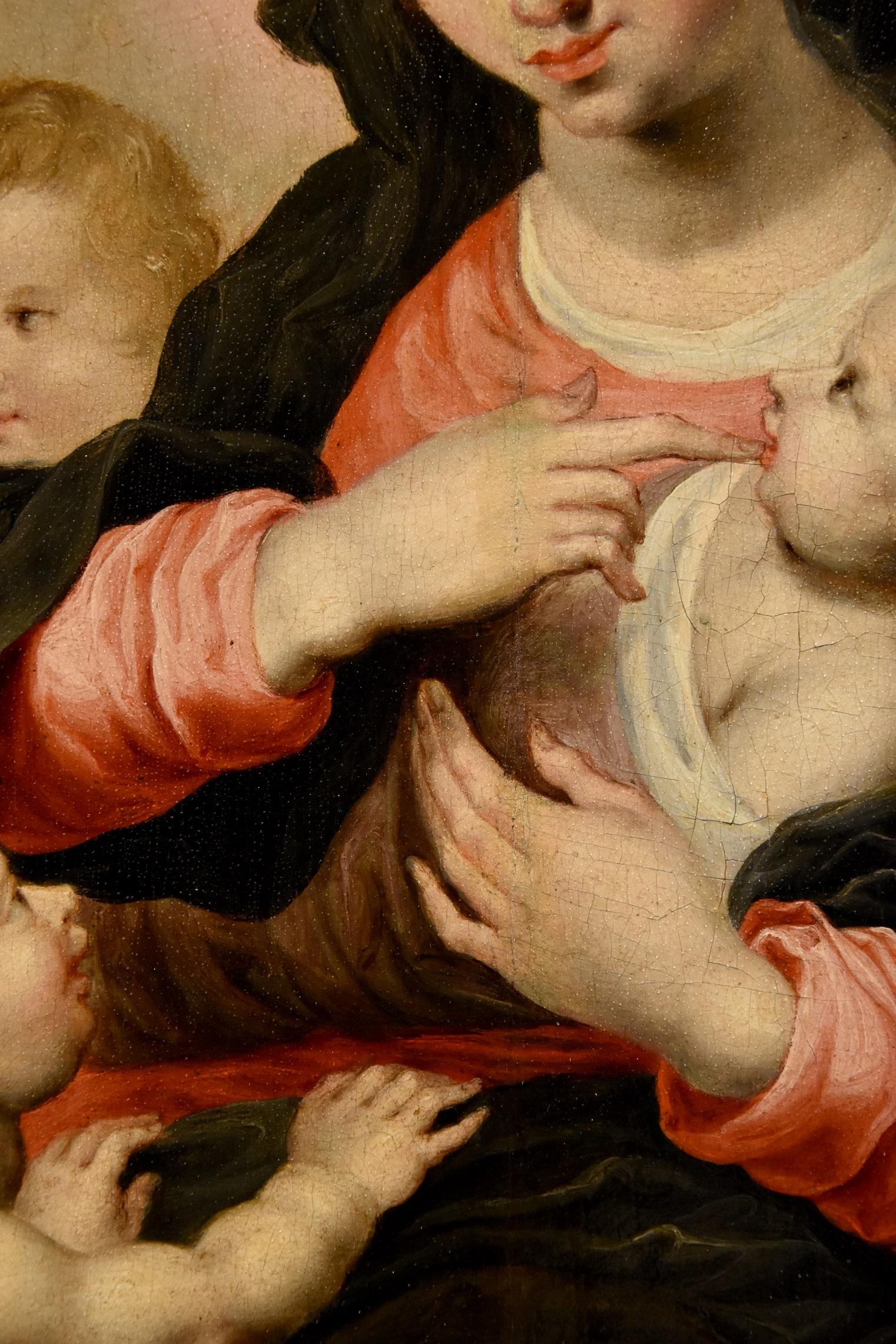 Madonna Angels Van Balen, Gemälde, Öl auf Tisch, Alter Meister, 16./17. Jahrhundert, Flämisch im Angebot 8
