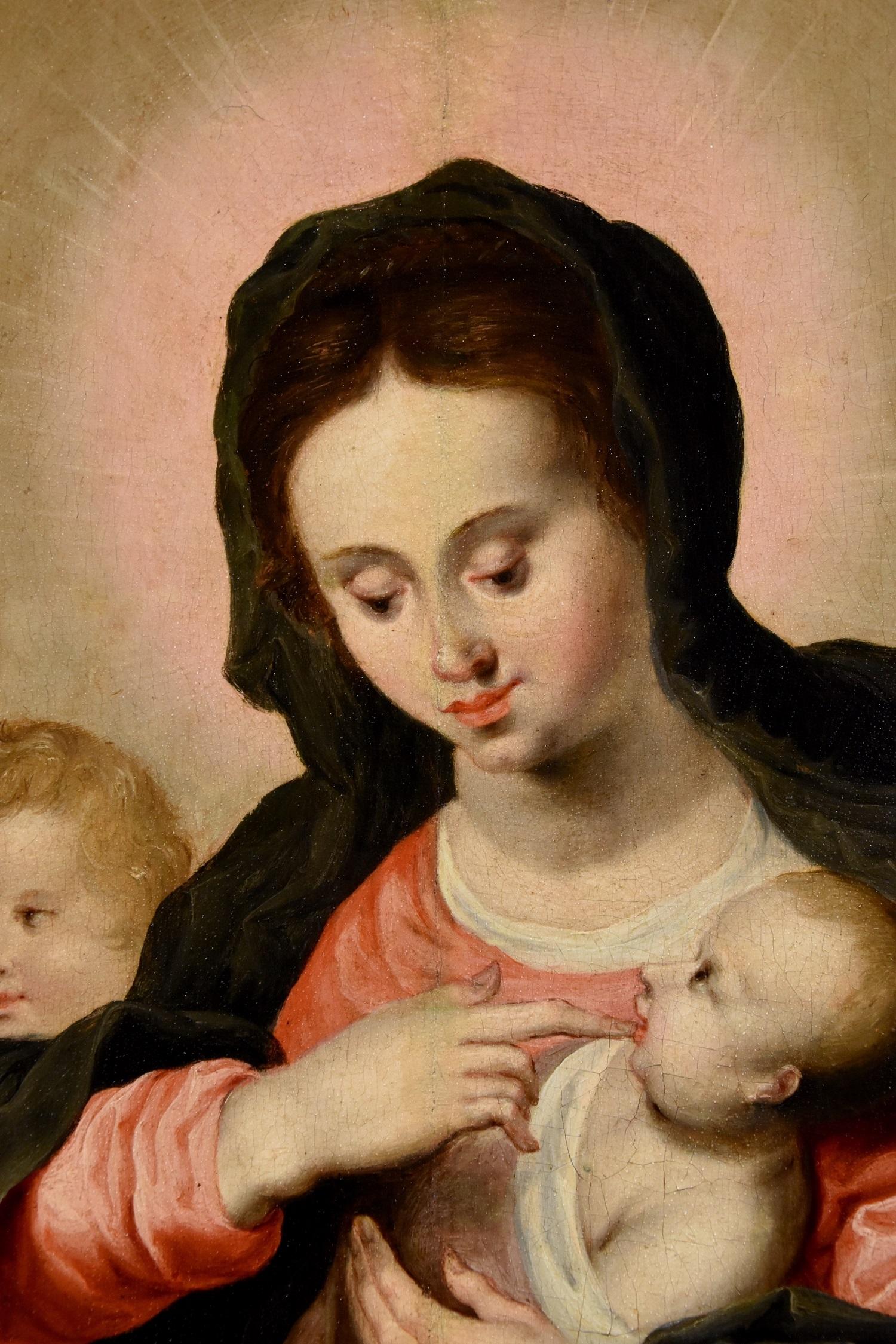 Madonna Angels Van Balen, Gemälde, Öl auf Tisch, Alter Meister, 16./17. Jahrhundert, Flämisch im Angebot 9