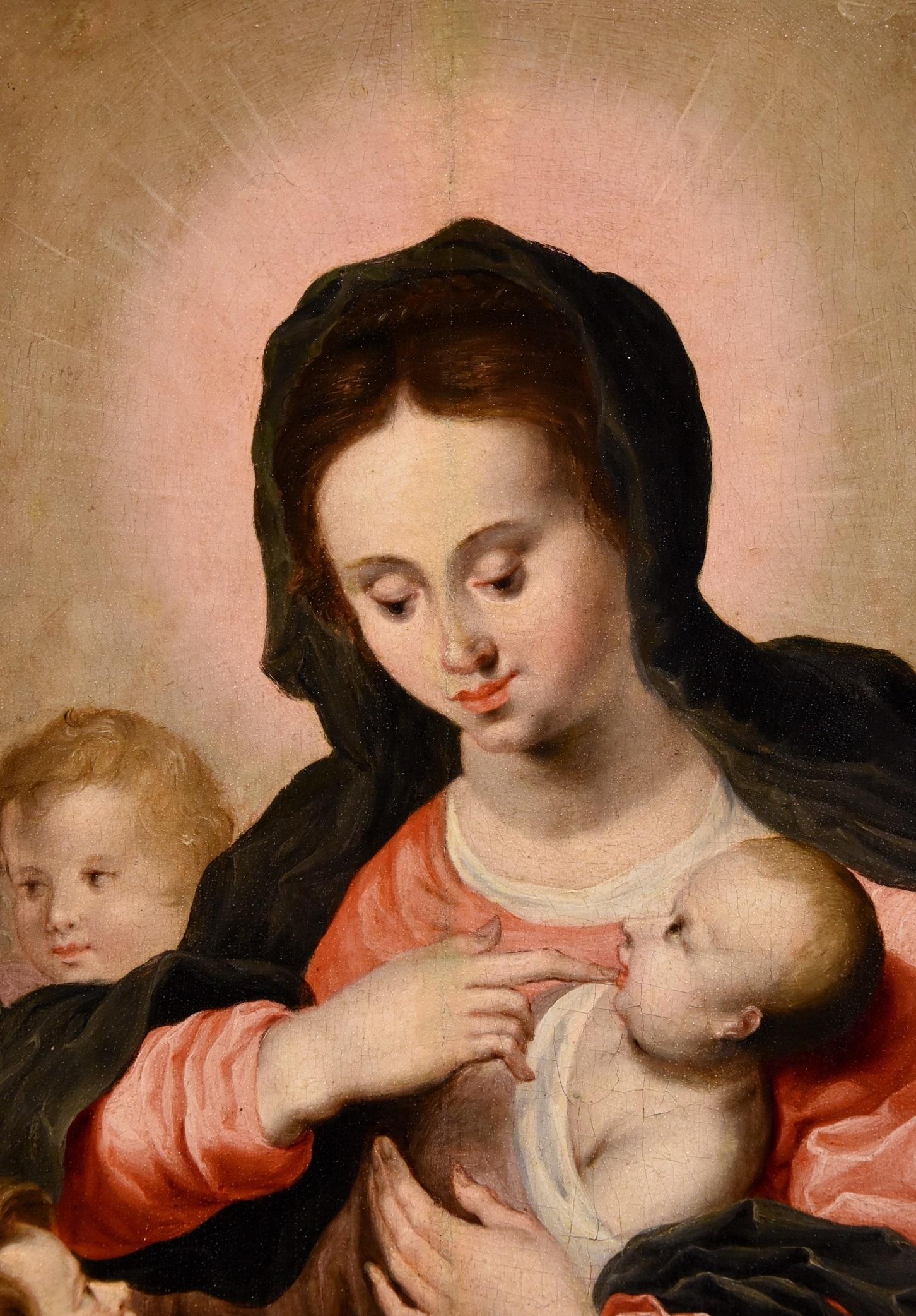 Madonna Angels Van Balen, Gemälde, Öl auf Tisch, Alter Meister, 16./17. Jahrhundert, Flämisch im Angebot 4