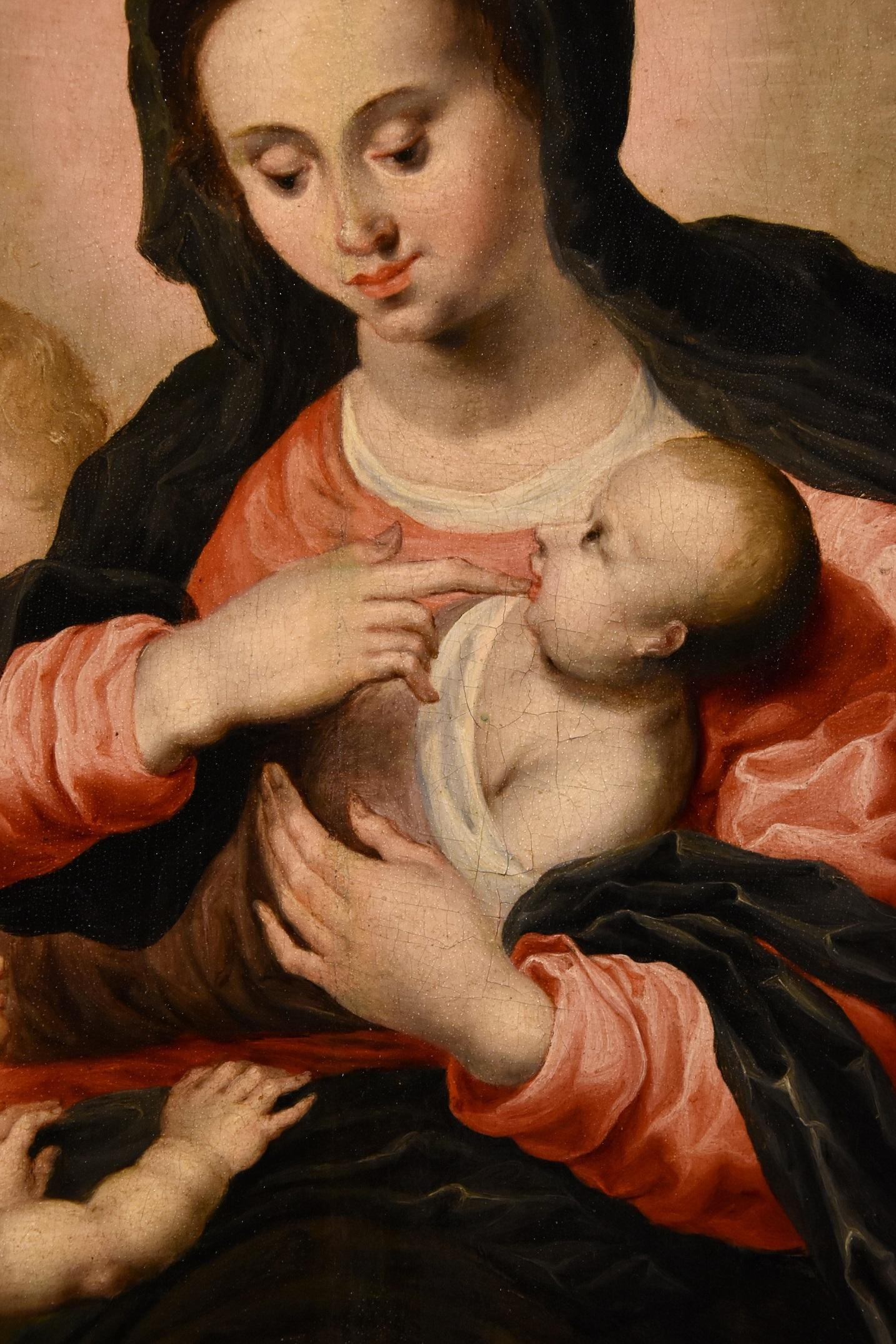 Madonna Angels Van Balen, Gemälde, Öl auf Tisch, Alter Meister, 16./17. Jahrhundert, Flämisch im Angebot 5