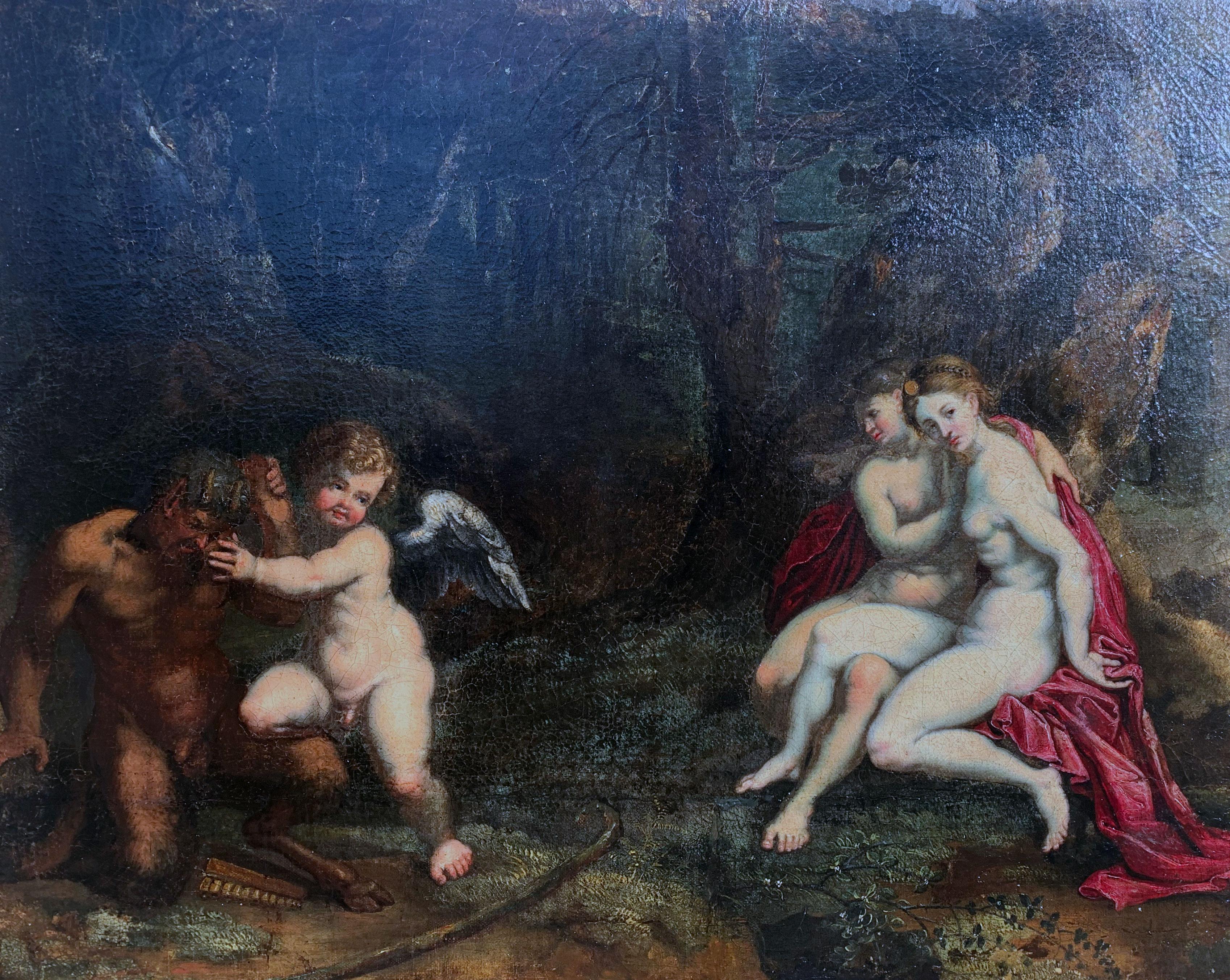 Scène mythologique (entourage de) Hendrick van Balen (1575–1632) - Flemish School Painting by Hendrick van Balen (Antwerp 1575 - 1632)
