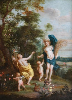 Allegory of Summer, Oil on Copper, Flemish, early 17th Century