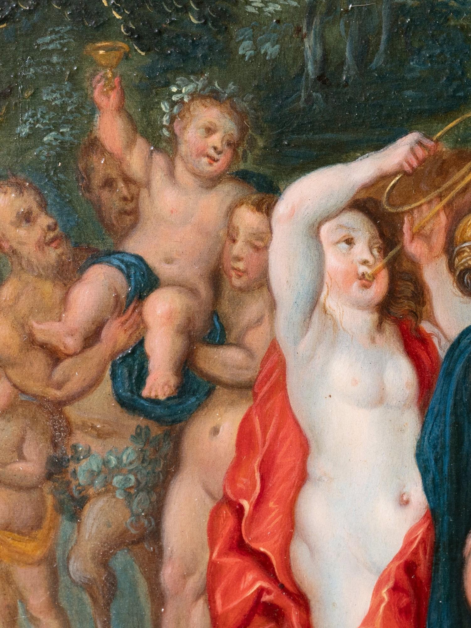 The Triumph of the Infant Bacchus, workshop of H. Van Balen, 16th c. Antwerp For Sale 7