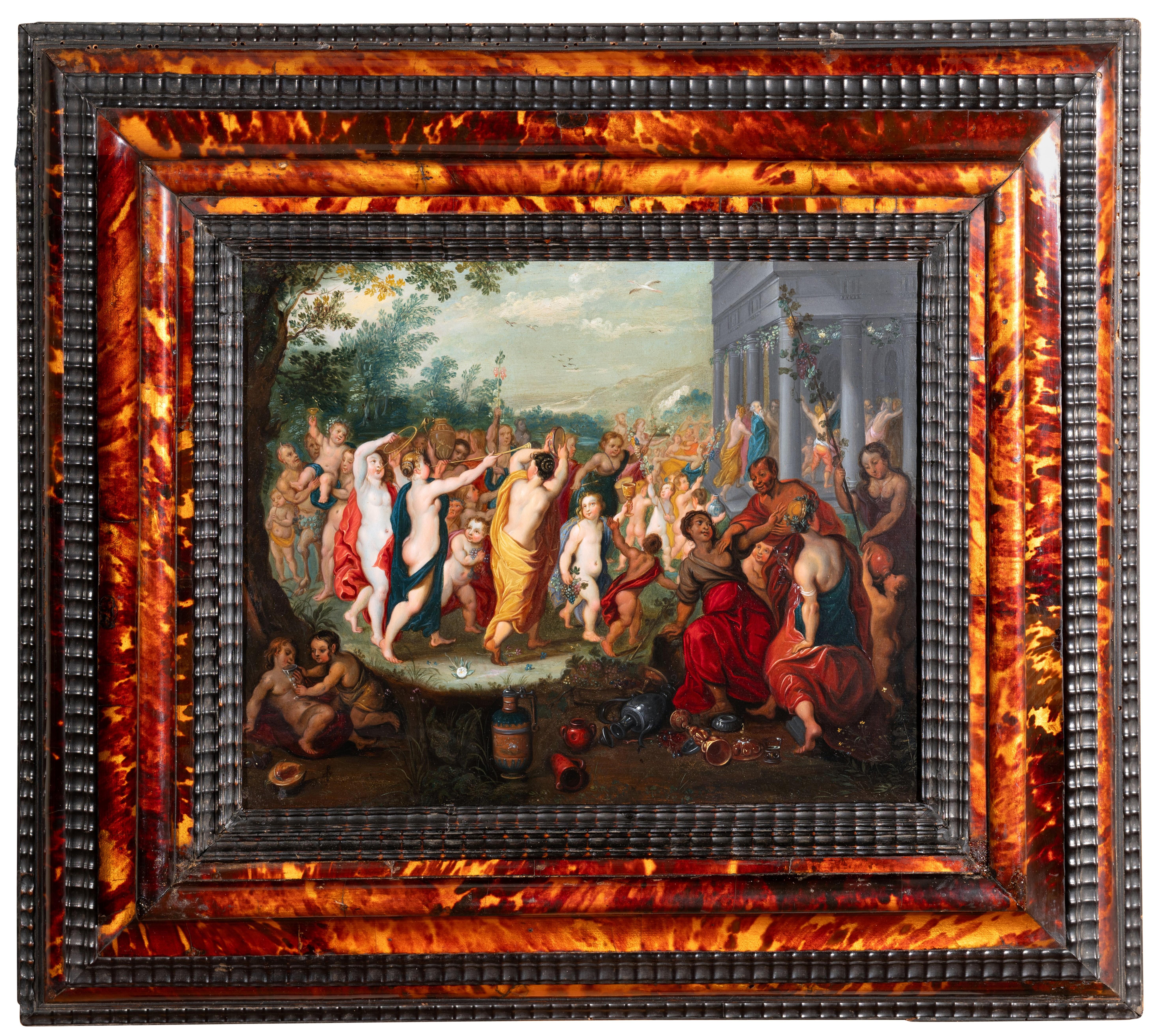 Landscape Painting de Hendrick van Balen  - El Triunfo del Niño Baco, taller de H. Van Balen, s. XVI. Amberes