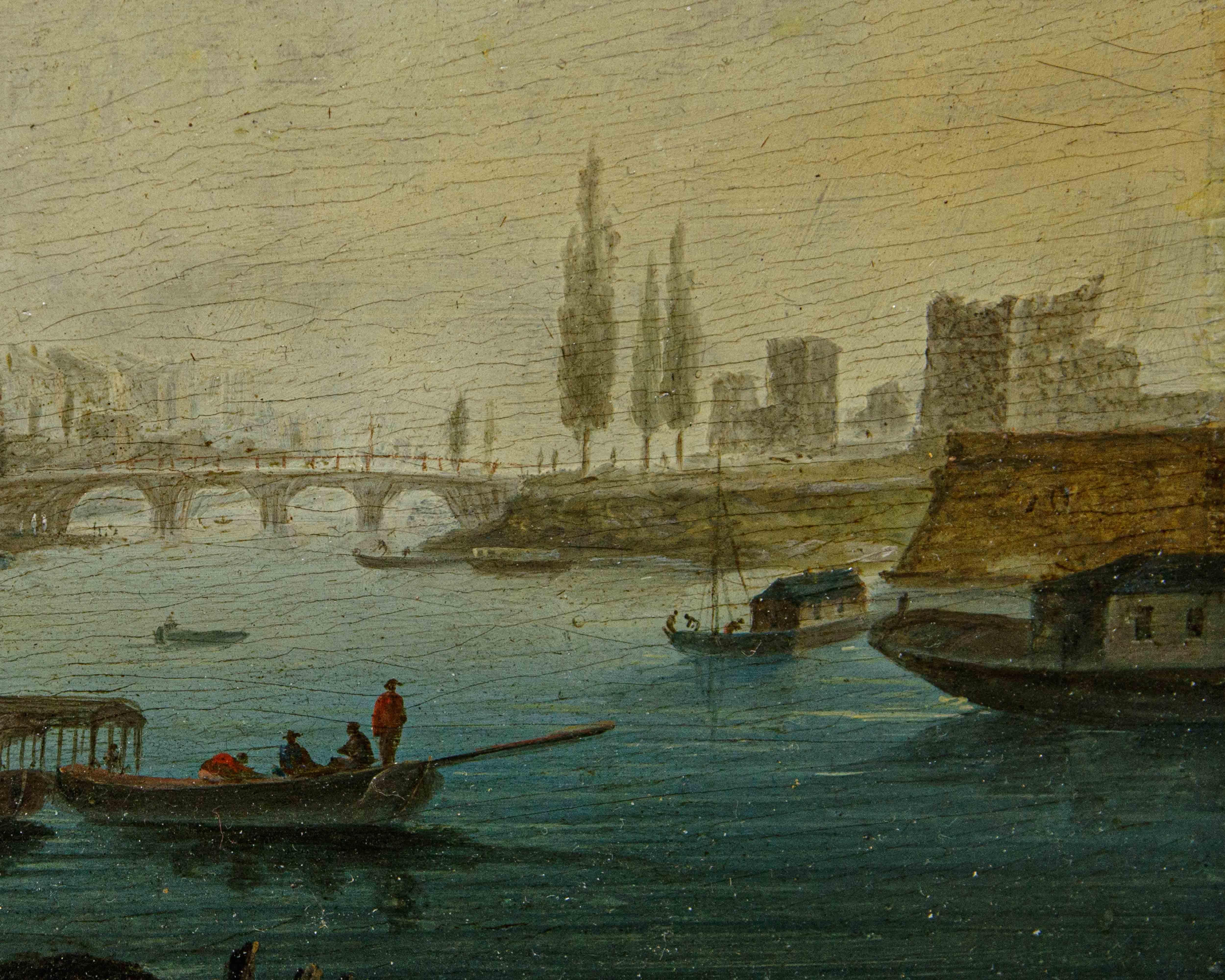 Ambit par Hendrik Frans van Lint, (Anvers, 1684 - Rome, 1763), Vue de la ville en vente 3