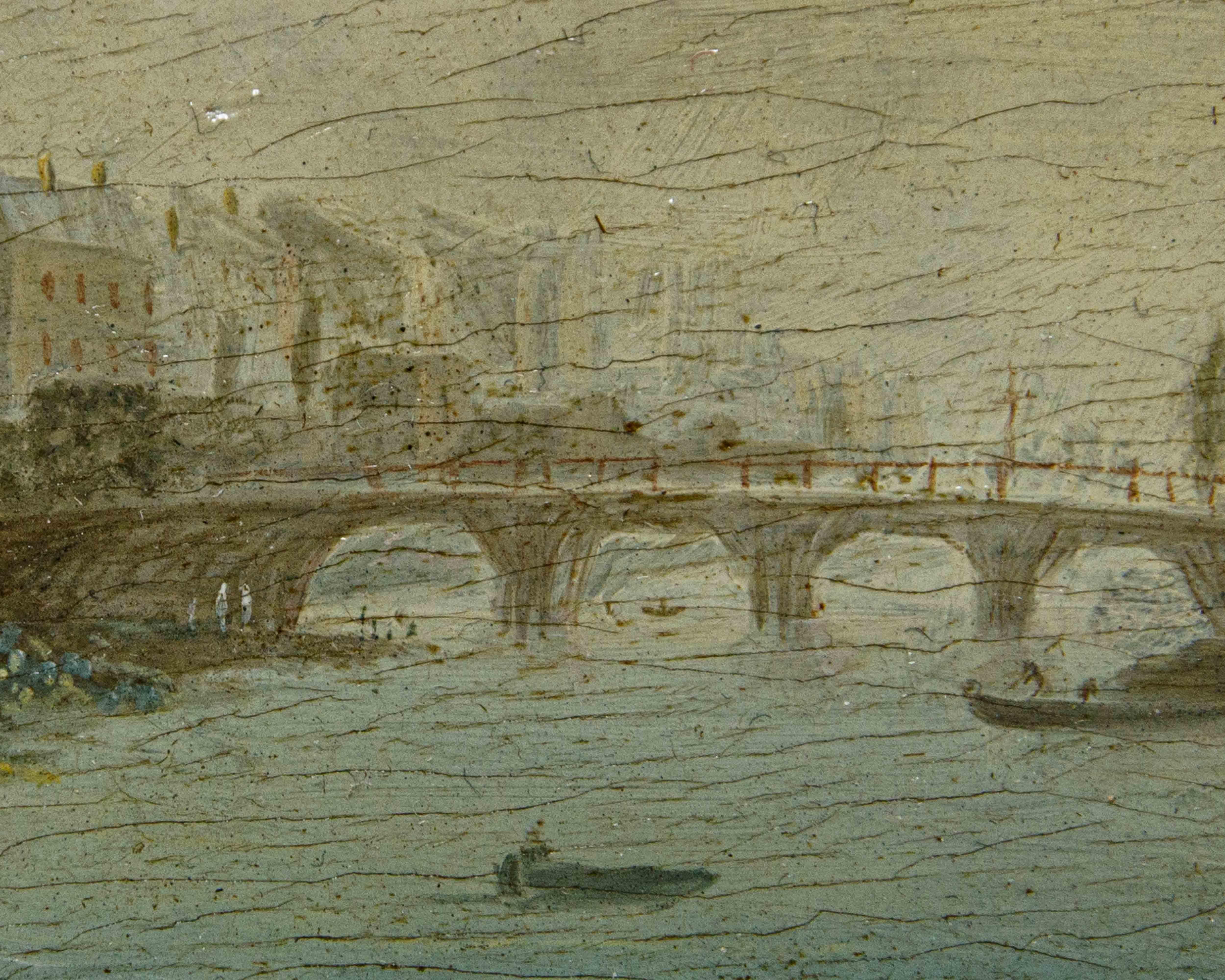 Ambit par Hendrik Frans van Lint, (Anvers, 1684 - Rome, 1763), Vue de la ville en vente 5