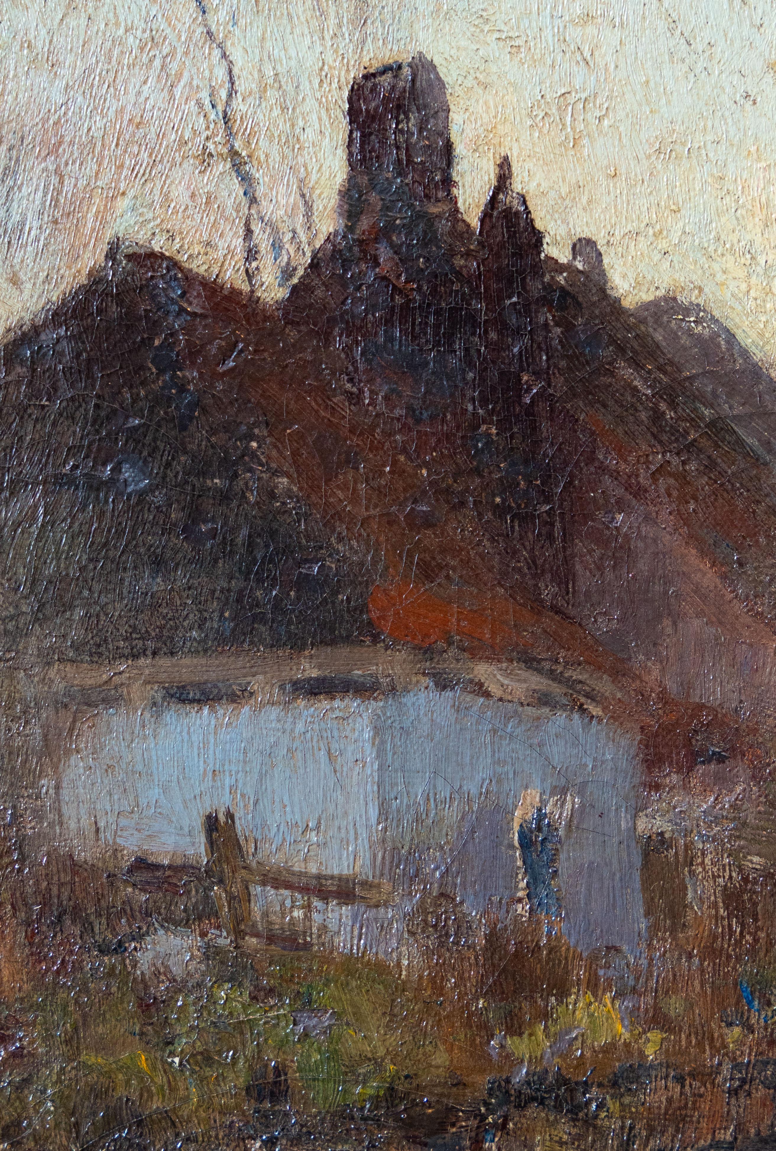 Ein Boot am Fluss, Hendrik Frauenfelder (1885 1922), signiert im Angebot 6