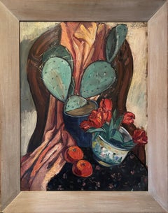 "Cactus, Tulips, and Tangerines Still Life, " Hendrik Glintenkamp, Mexico Modern