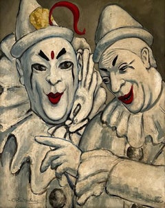 Vintage "Clowns: Aren't We All?" Henry Glintenkamp, WPA Era Circus Figures, Modern