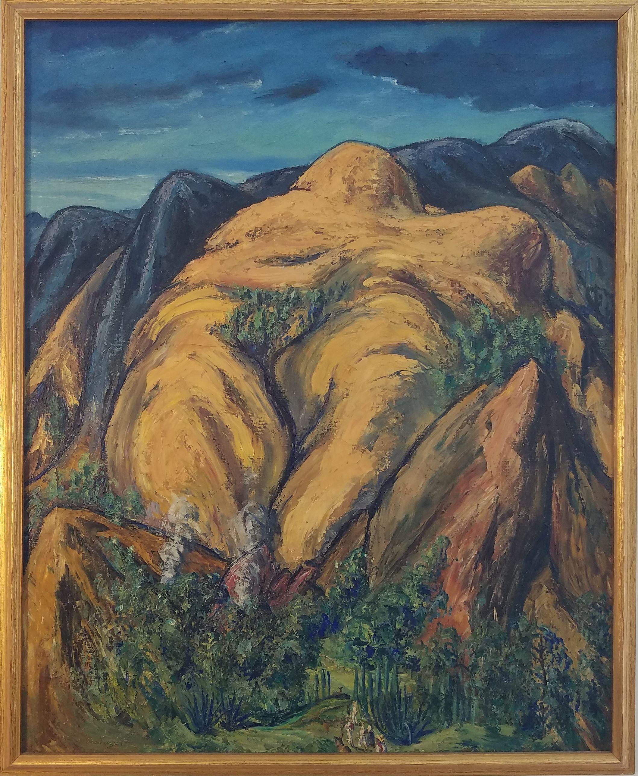« Montagnes mexicaines », Hendrik Glintenkamp, paysage moderniste en vente 1