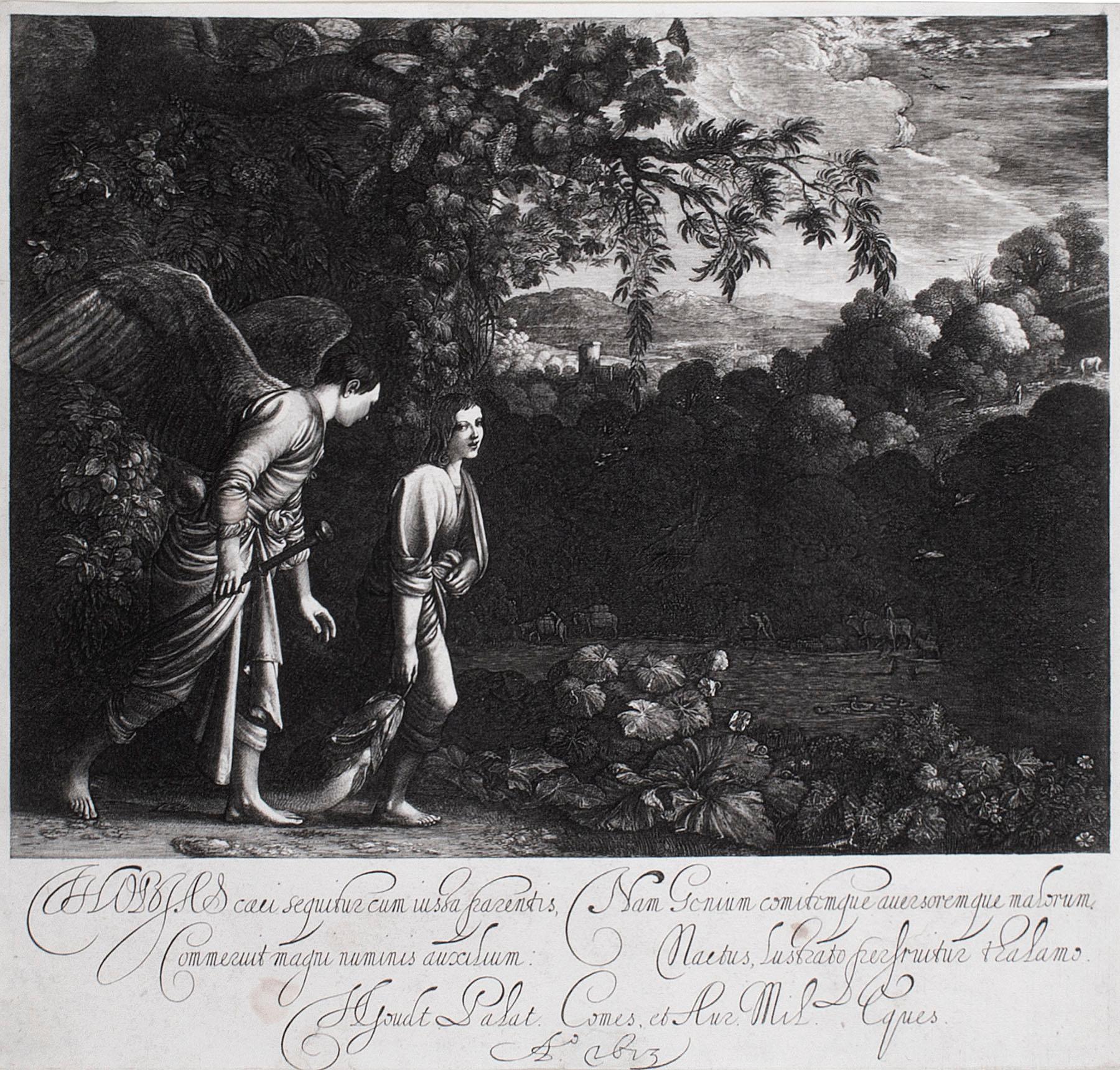 Tobias and the Angel - Print by Hendrik Goudt