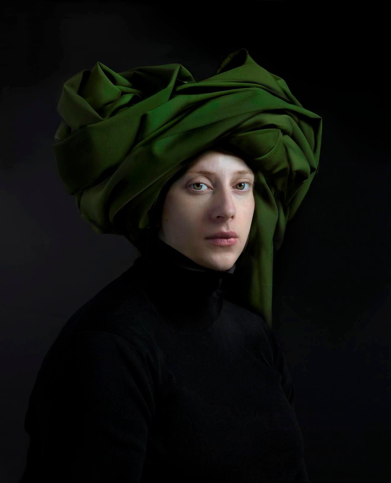 Hendrik Kerstens Portrait Photograph - Green Tuban
