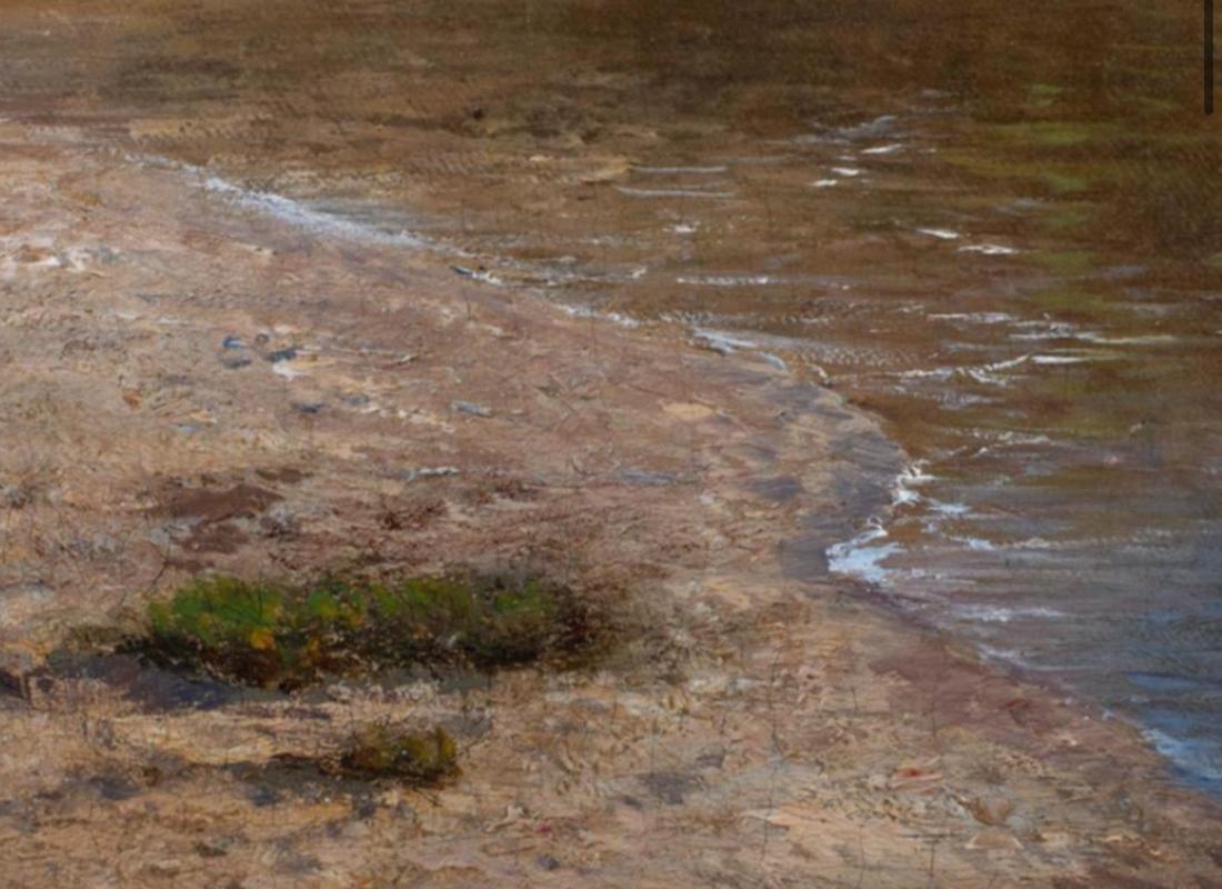 Late 19th Century Oil on Canvas Landscape Signed Hendrik Kruseman van Elten  In Good Condition In Middleburg, VA