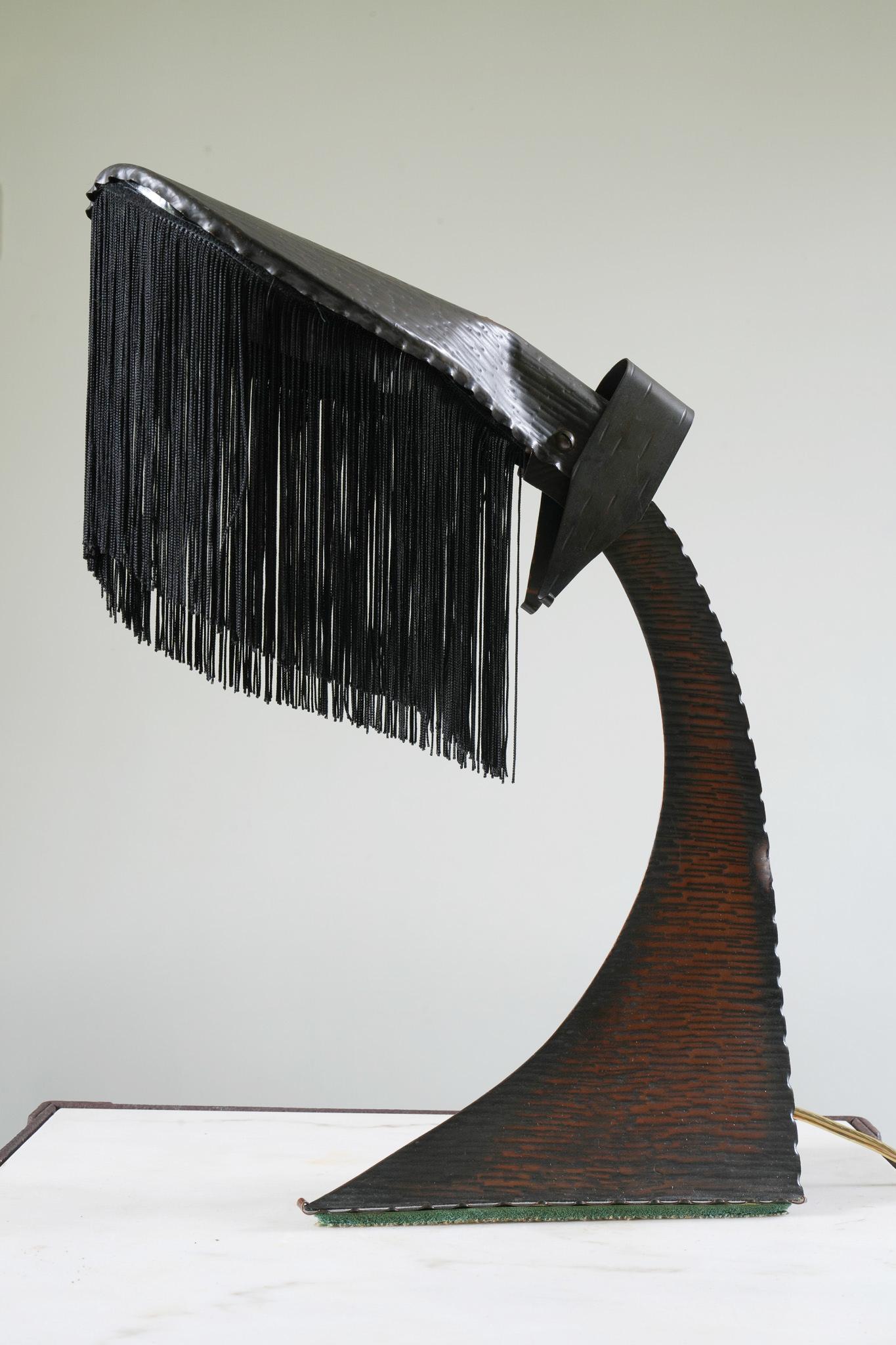 20th Century Hendrik Methorst Copper Table Lamp For Sale
