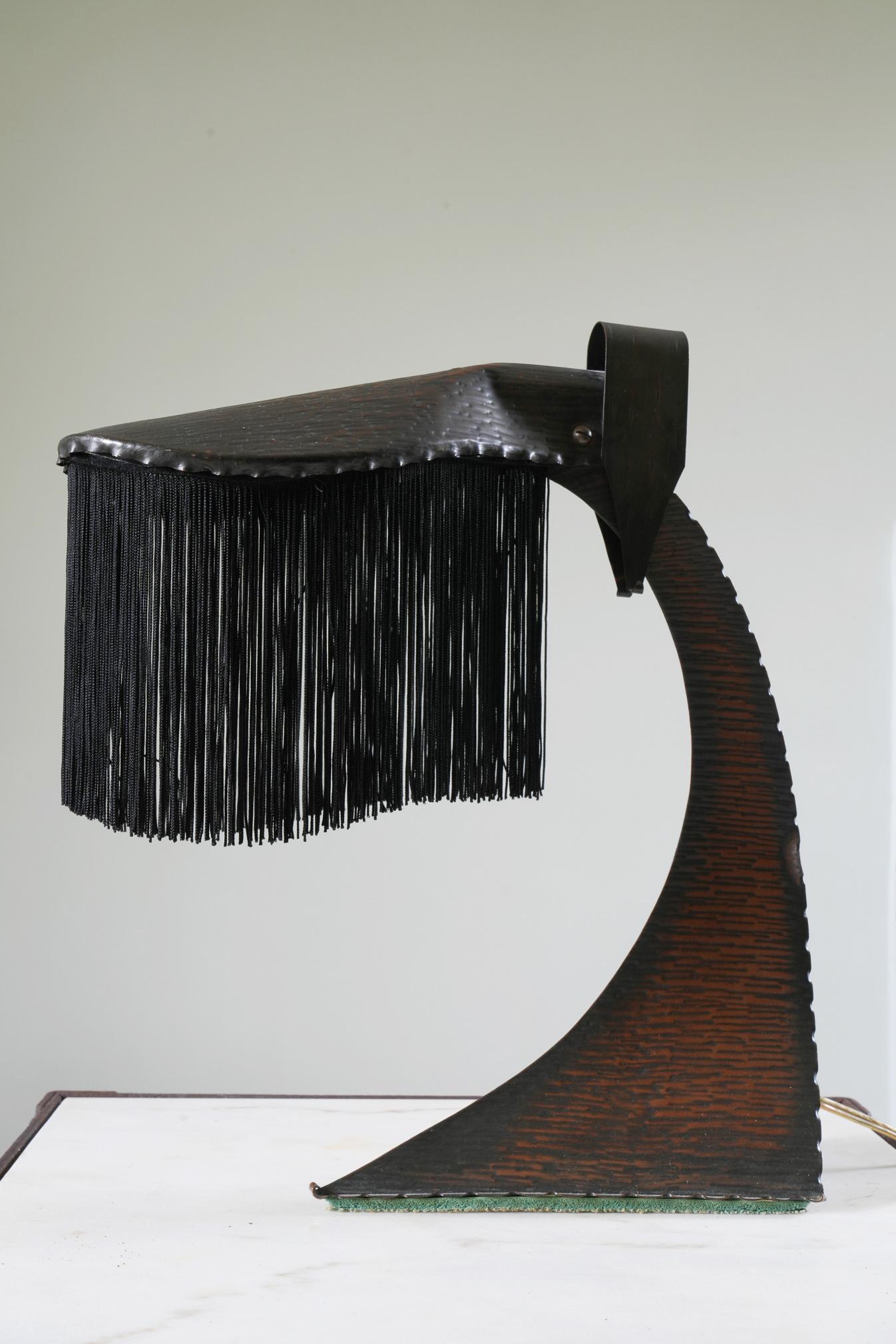 Hendrik Methorst Copper Table Lamp For Sale 2