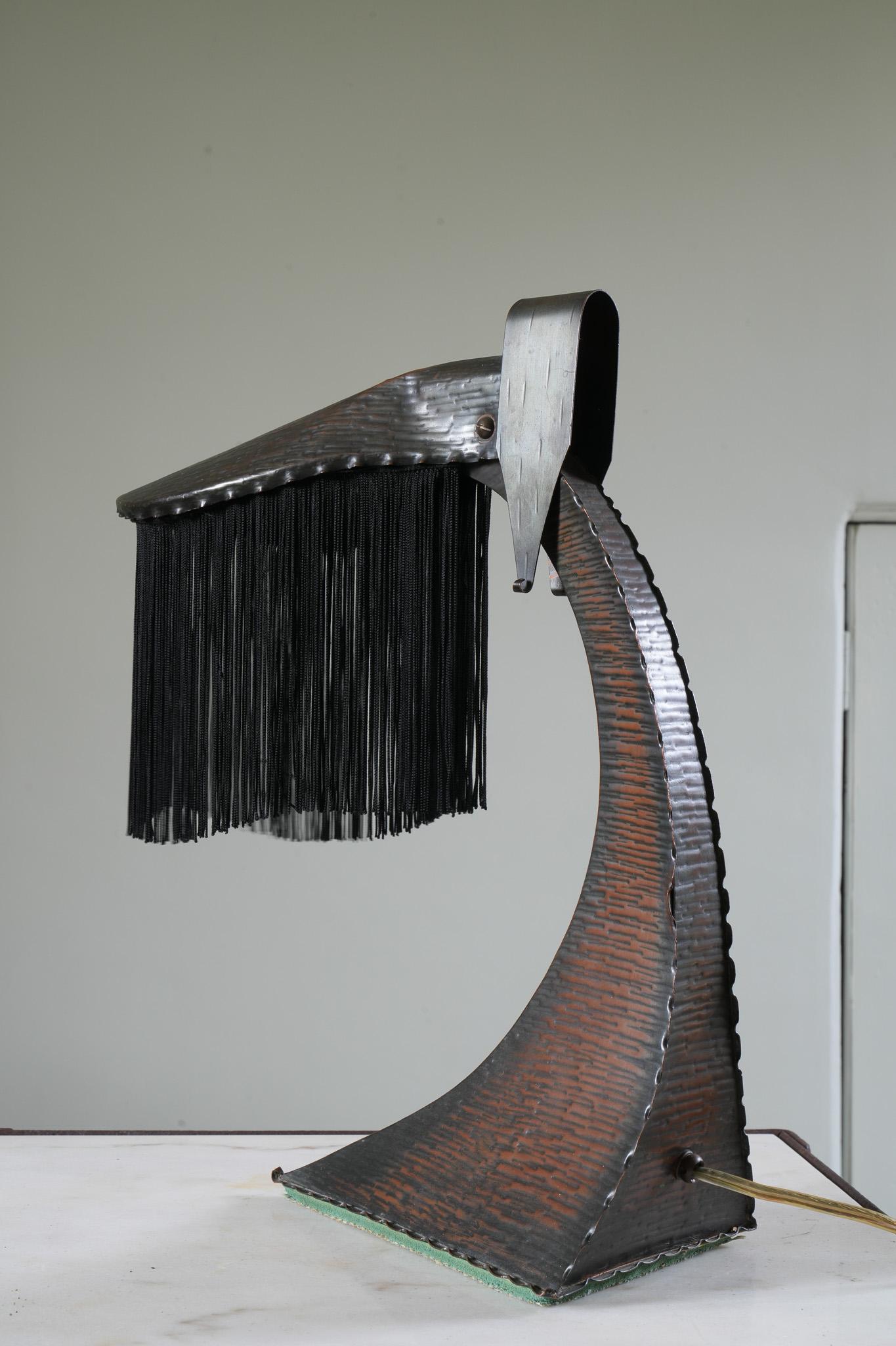 Hendrik Methorst Copper Table Lamp For Sale 4