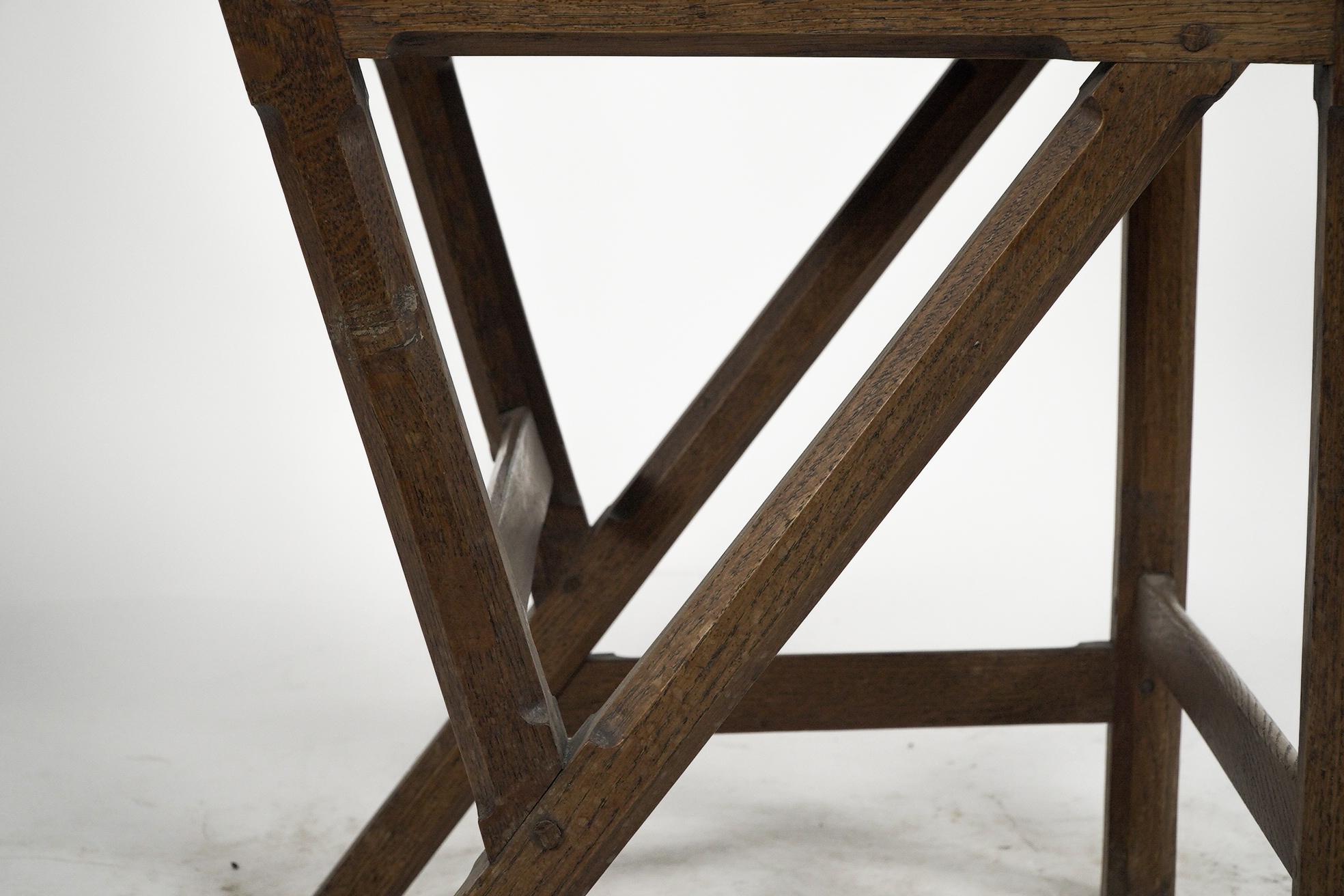 Hendrik Petrus Berlage. Dutch. A set of four Gothic Revival oak side chairs For Sale 14