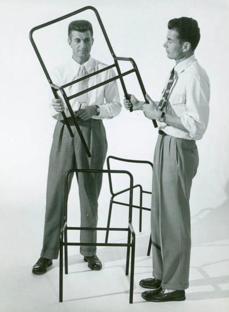 Chaises Hendrik Van Keppel et Taylor Green, ensemble de trois VKG, 1950 en vente 3