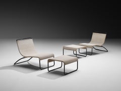Hendrik Van Keppel & Taylor Green Pair of Lounge Chairs and Ottomans