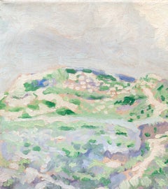 'Dune costiere, avorio e lillà', Paesaggio ad olio del primo periodo post-impressionista olandese