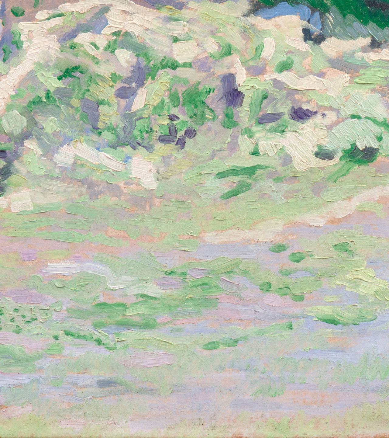 « Dunes de cristal, ivoire et lilas », paysage à l'huile post-impressionniste néerlandais en vente 1