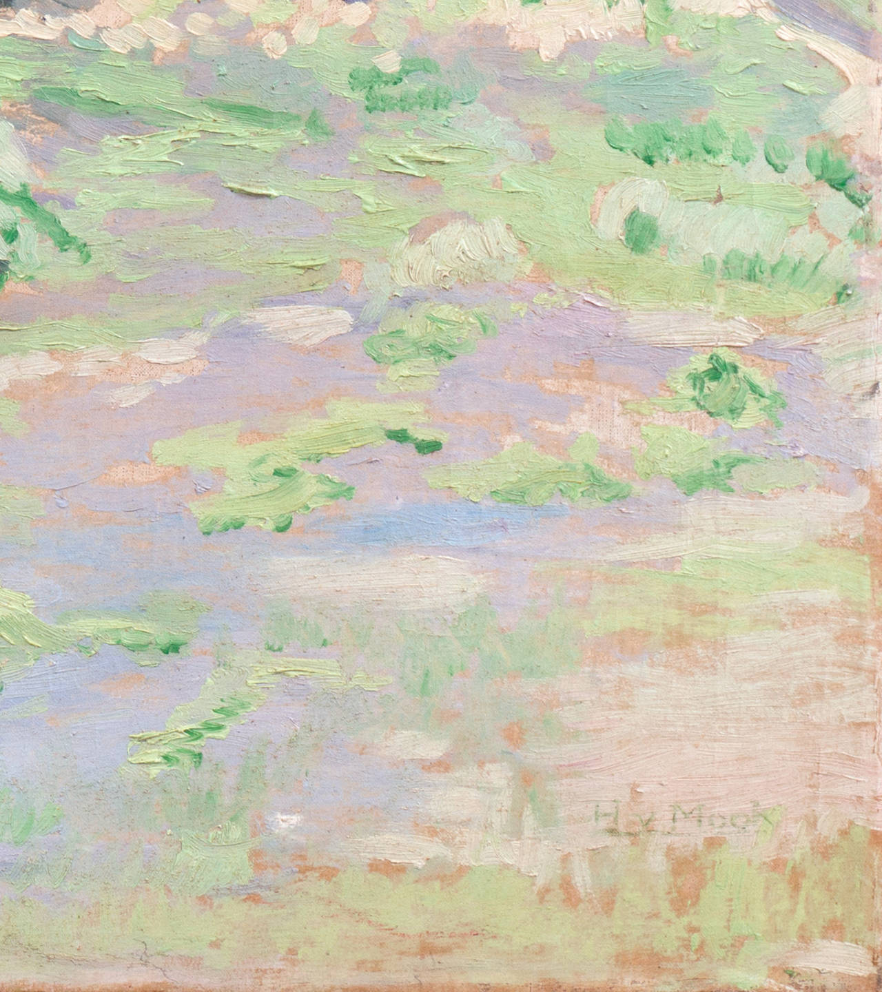 « Dunes de cristal, ivoire et lilas », paysage à l'huile post-impressionniste néerlandais en vente 2