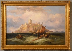 Hendrik Willebrord Jansen zugeschriebenes Ölgemälde "Schifffahrt im Mittelmeerraum